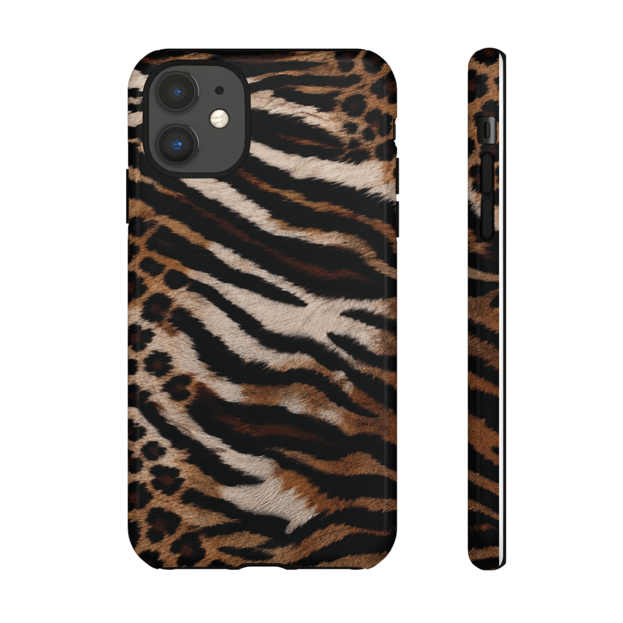 Tiger x Leopard iPhone Case | Cool Girl Mob Wife Aesthetic