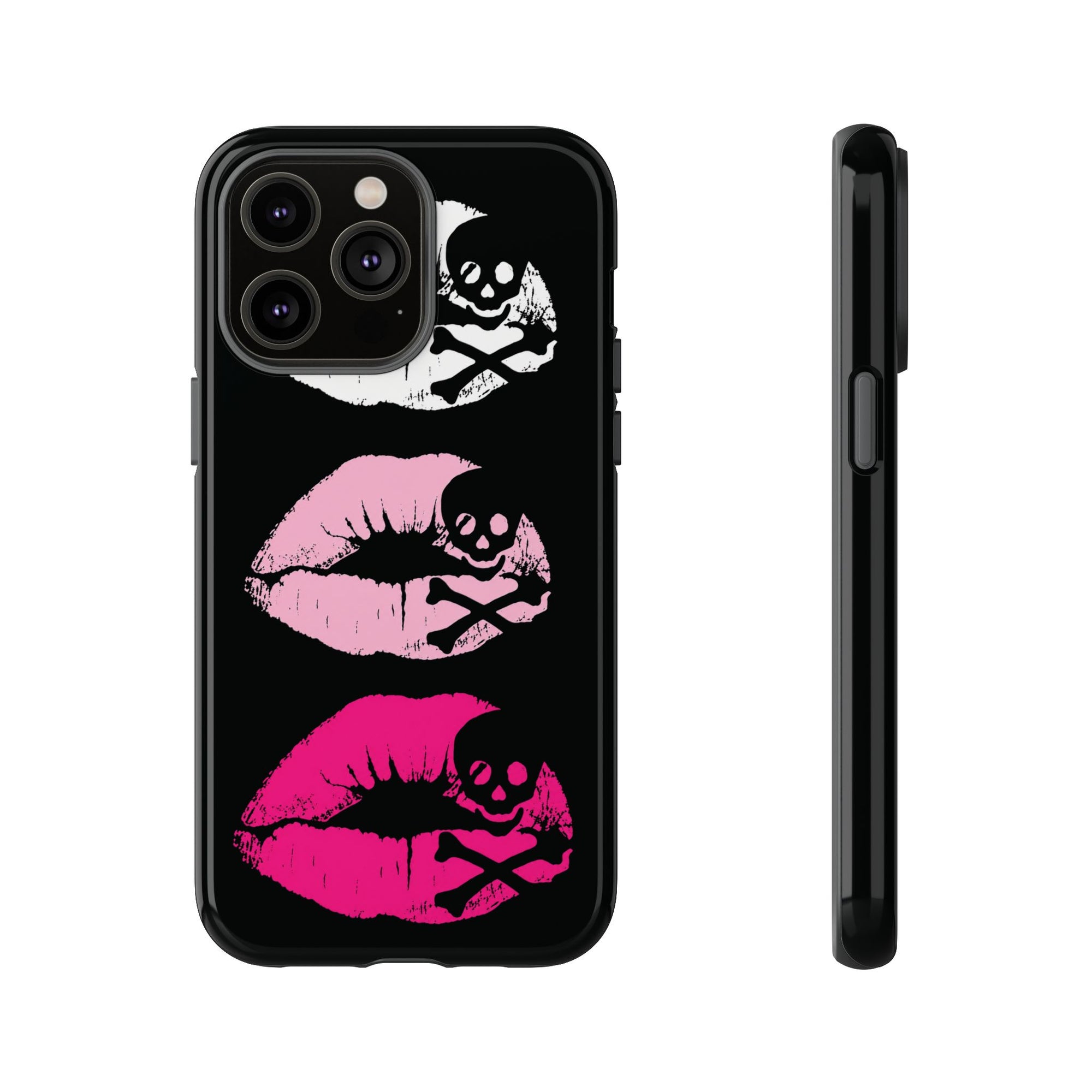Skull Kiss Phone Case | Y2K Gothic Phone Case