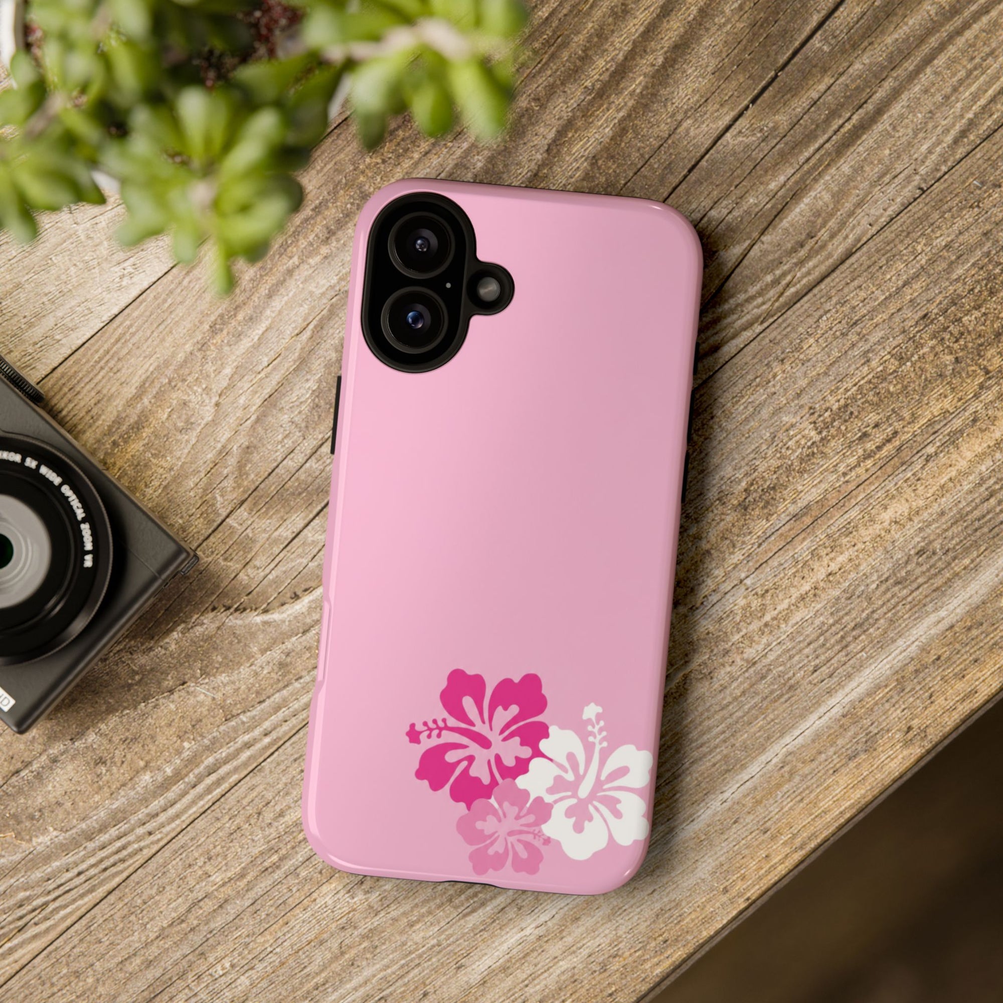 Y2K Hibiscus Floral Phone Case | Cute Coquette Tropical iPhone Case | Glossy Protective Girly Cover| dejavuu