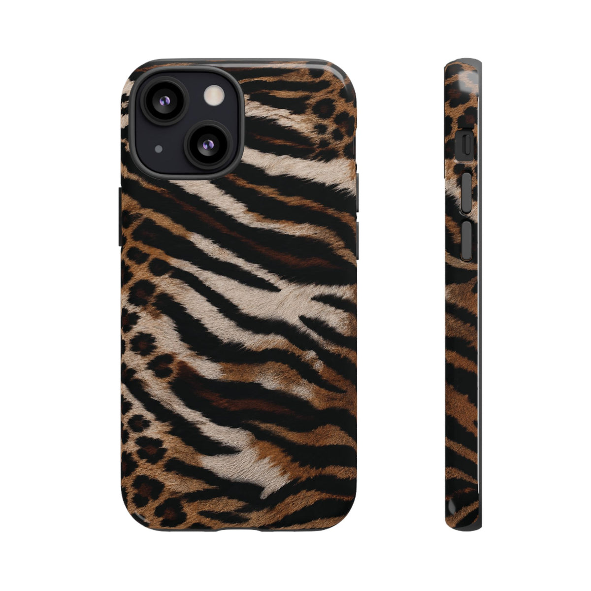 Tiger x Leopard iPhone Case | Cool Girl Mob Wife Aesthetic