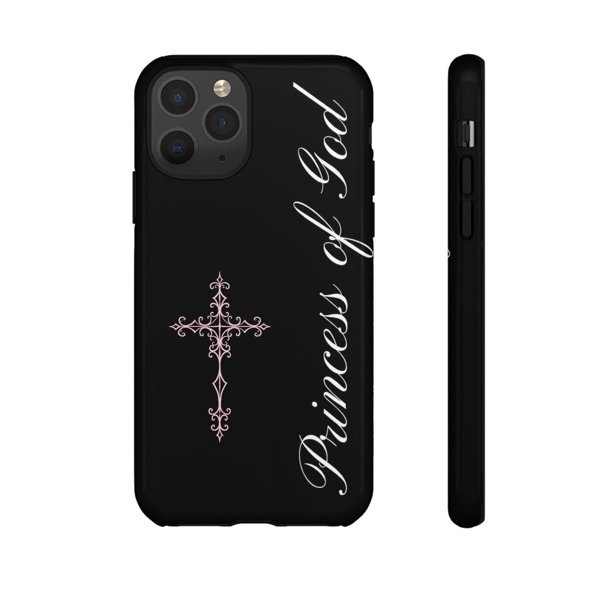 Princess of God Cross iPhone Case ✞ Pink Coquette Aesthetic Y2K Faith Phone Case