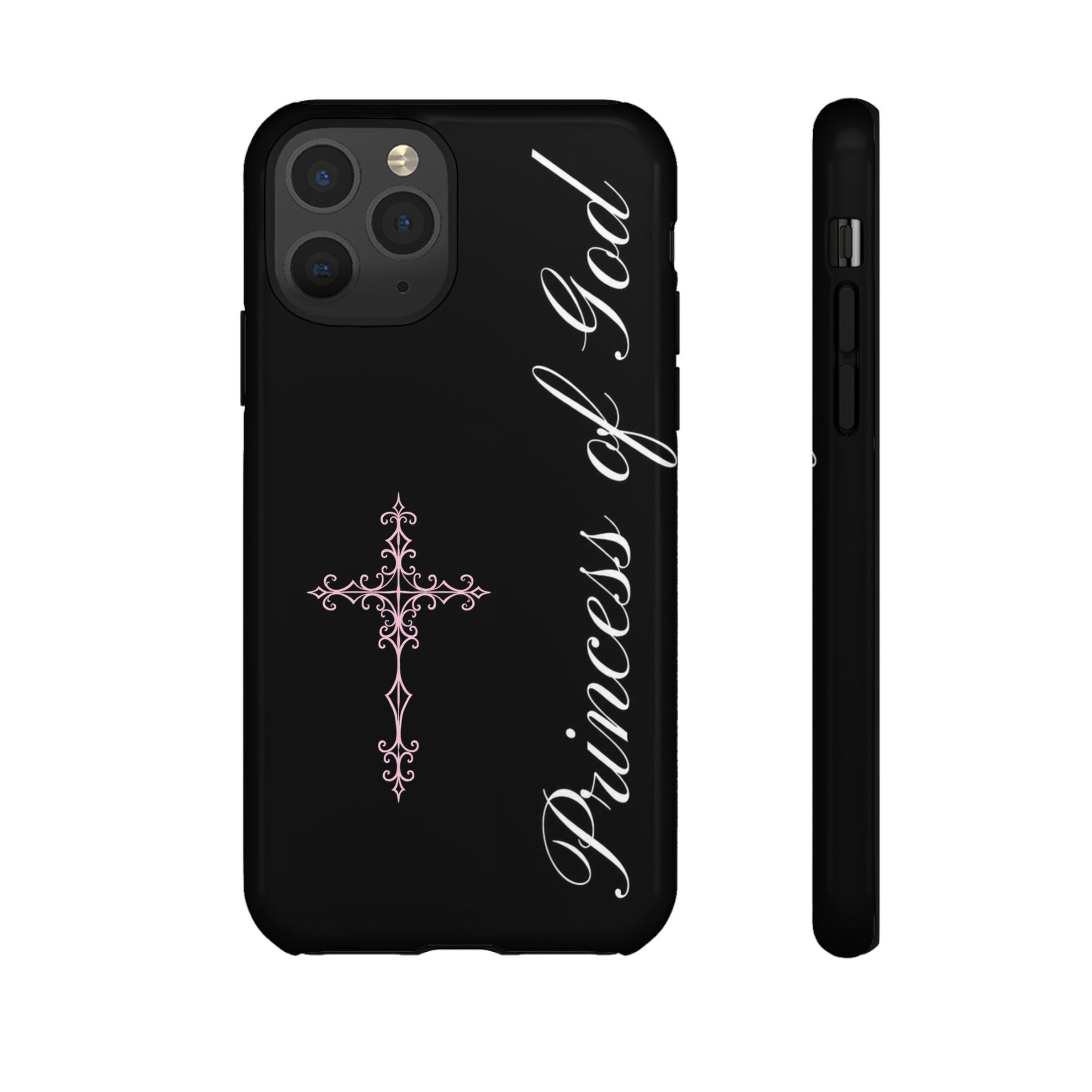 Princess of God Cross iPhone Case ✞ Pink Coquette Aesthetic Y2K Faith Phone Case