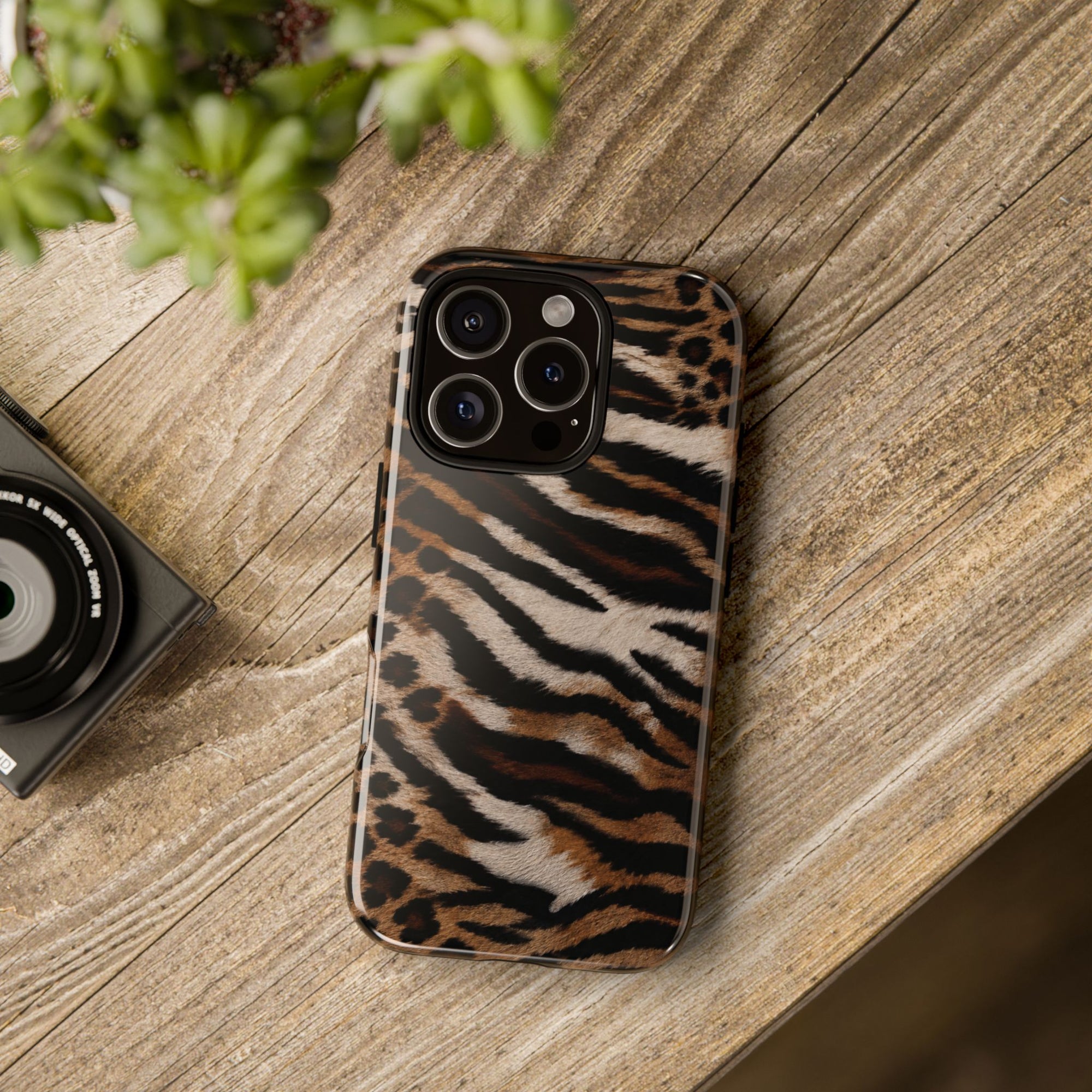 Tiger x Leopard iPhone Case | Cool Girl Mob Wife Aesthetic
