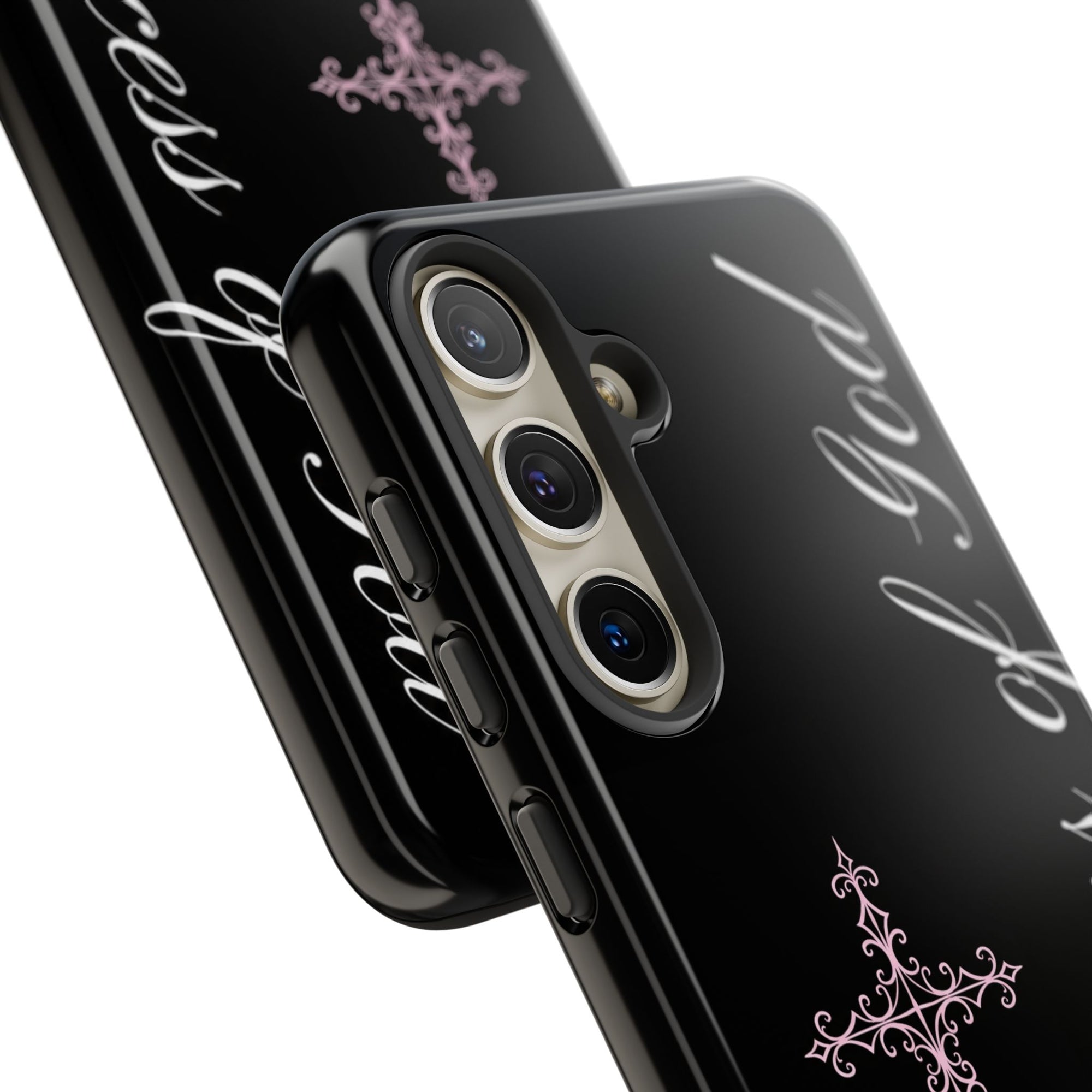 Princess of God Cross iPhone Case ✞ Pink Coquette Aesthetic Y2K Faith Phone Case