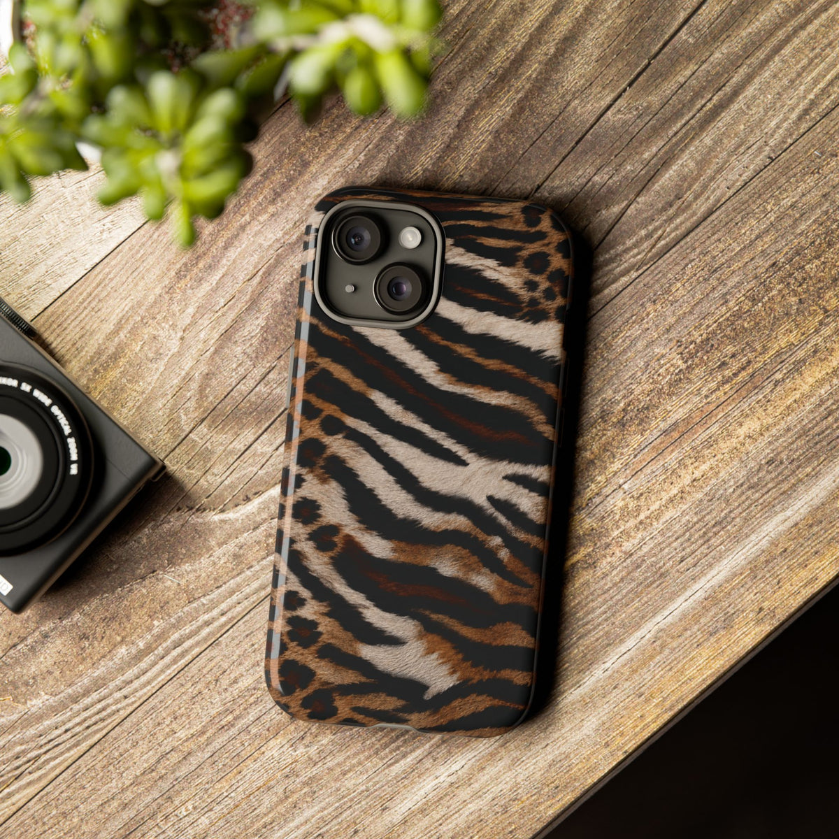 Tiger x Leopard iPhone Case | Cool Girl Mob Wife Aesthetic
