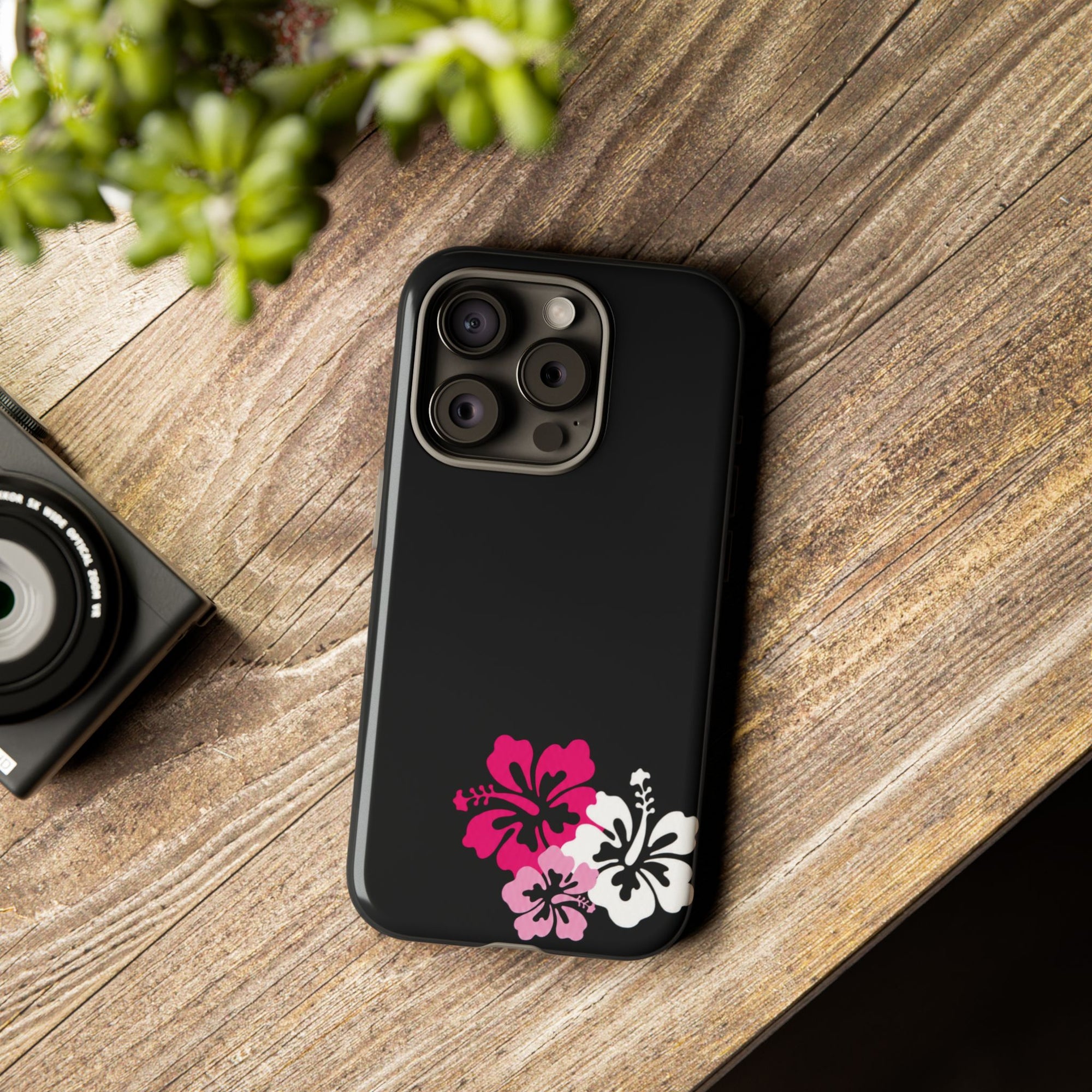 Y2K Hibiscus Floral Phone Case | Cute Coquette Tropical iPhone Case | Glossy Protective Girly Cover| dejavuu