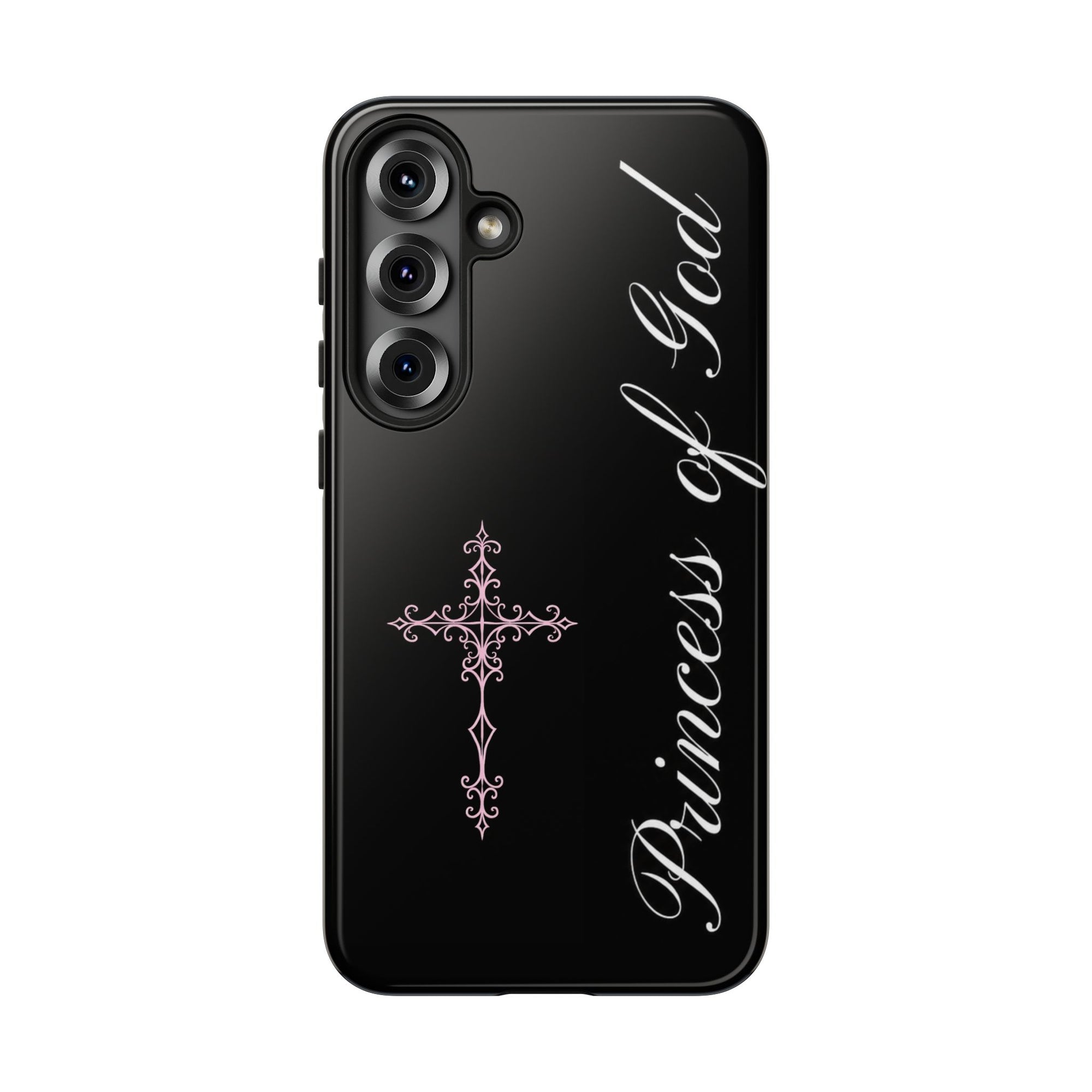 Princess of God Cross iPhone Case ✞ Pink Coquette Aesthetic Y2K Faith Phone Case