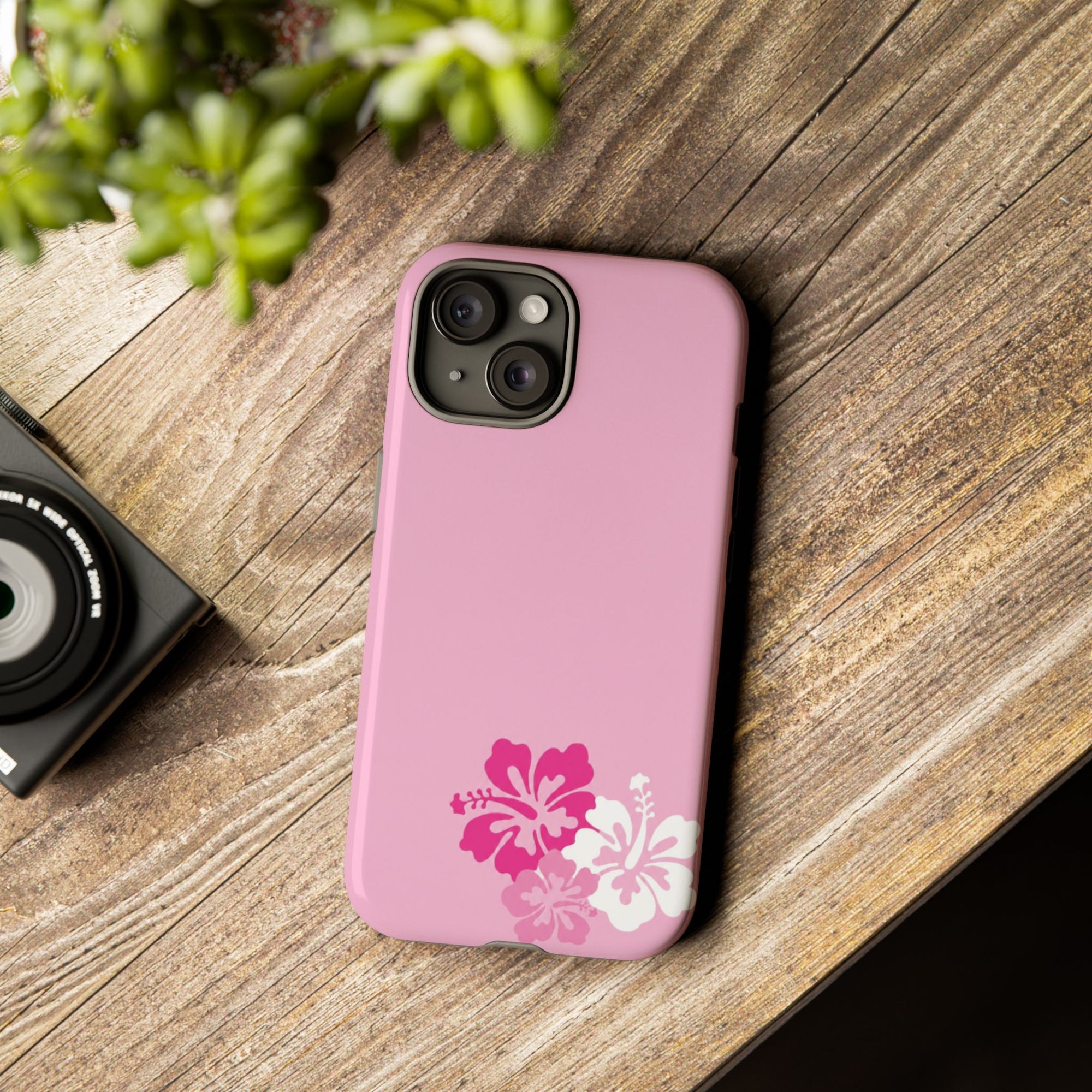 Y2K Hibiscus Floral Phone Case | Cute Coquette Tropical iPhone Case | Glossy Protective Girly Cover| dejavuu