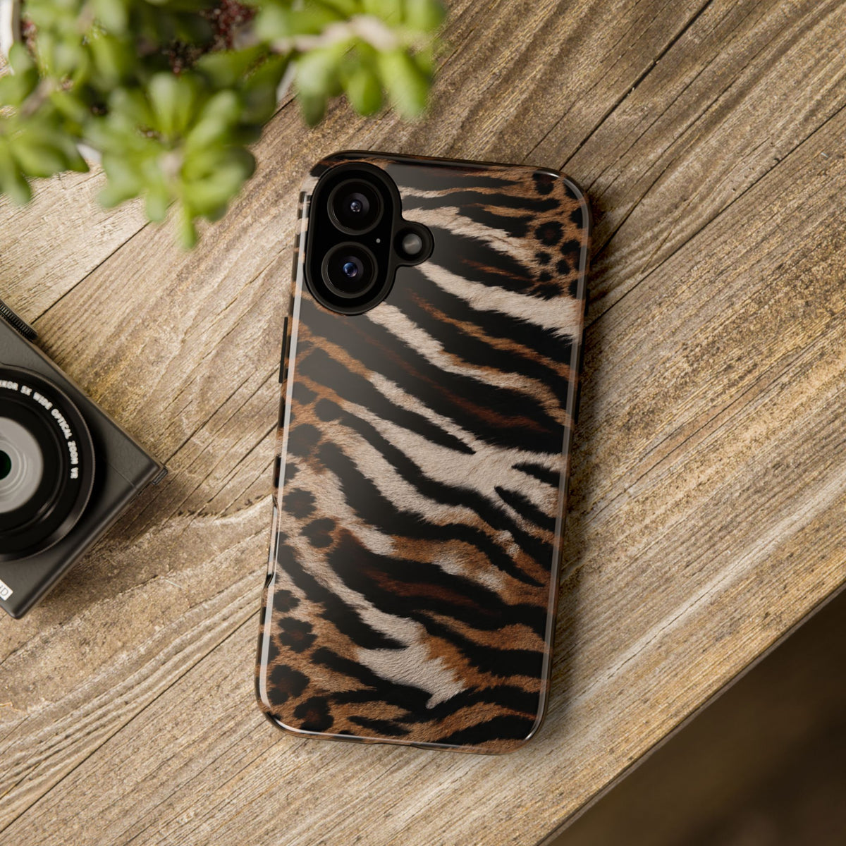 Tiger x Leopard iPhone Case | Cool Girl Mob Wife Aesthetic