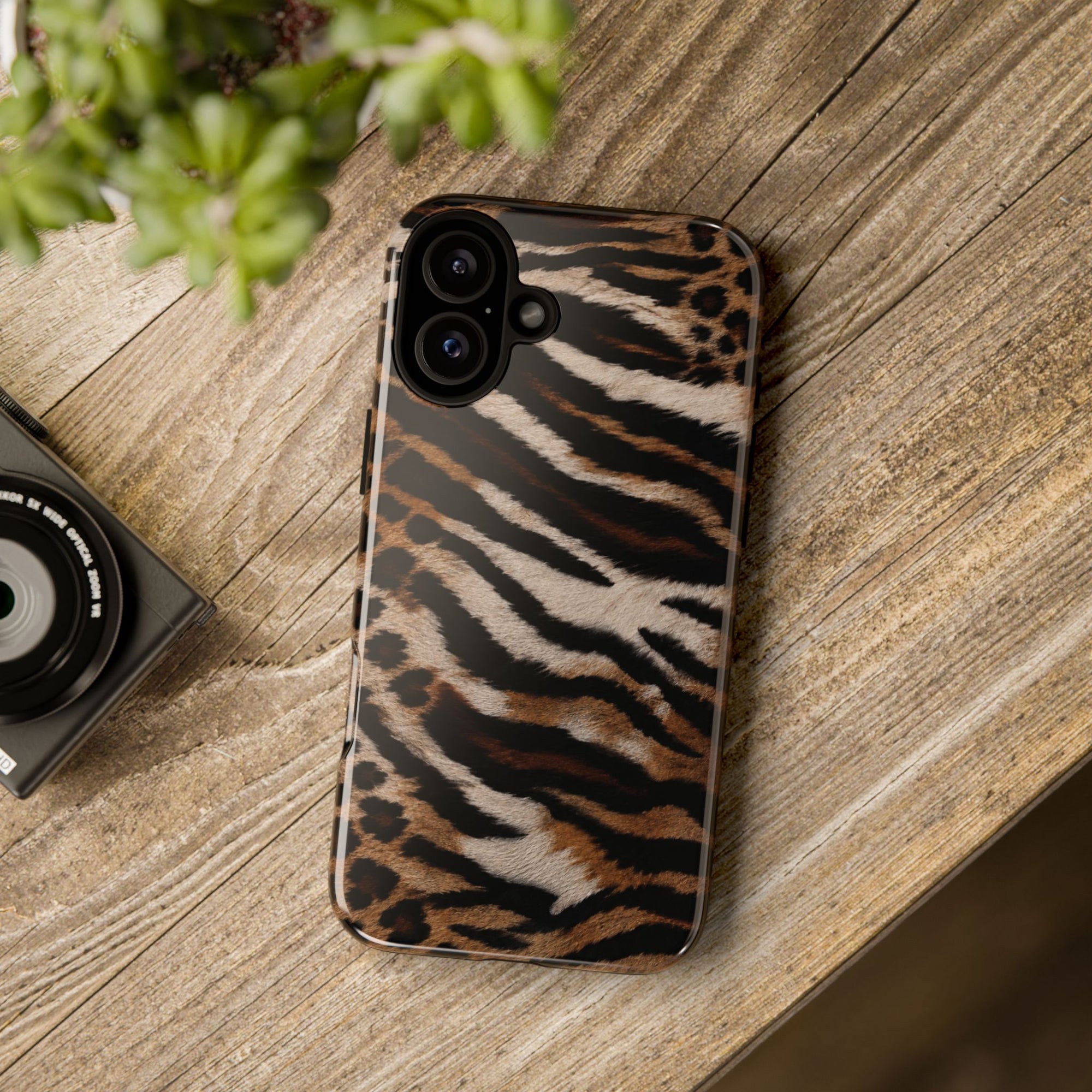 Tiger x Leopard iPhone Case | Cool Girl Mob Wife Aesthetic