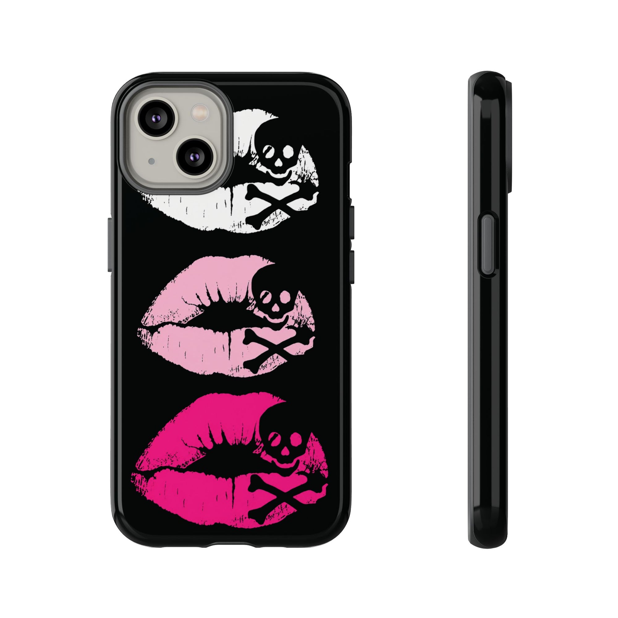 Skull Kiss Phone Case | Y2K Gothic Phone Case