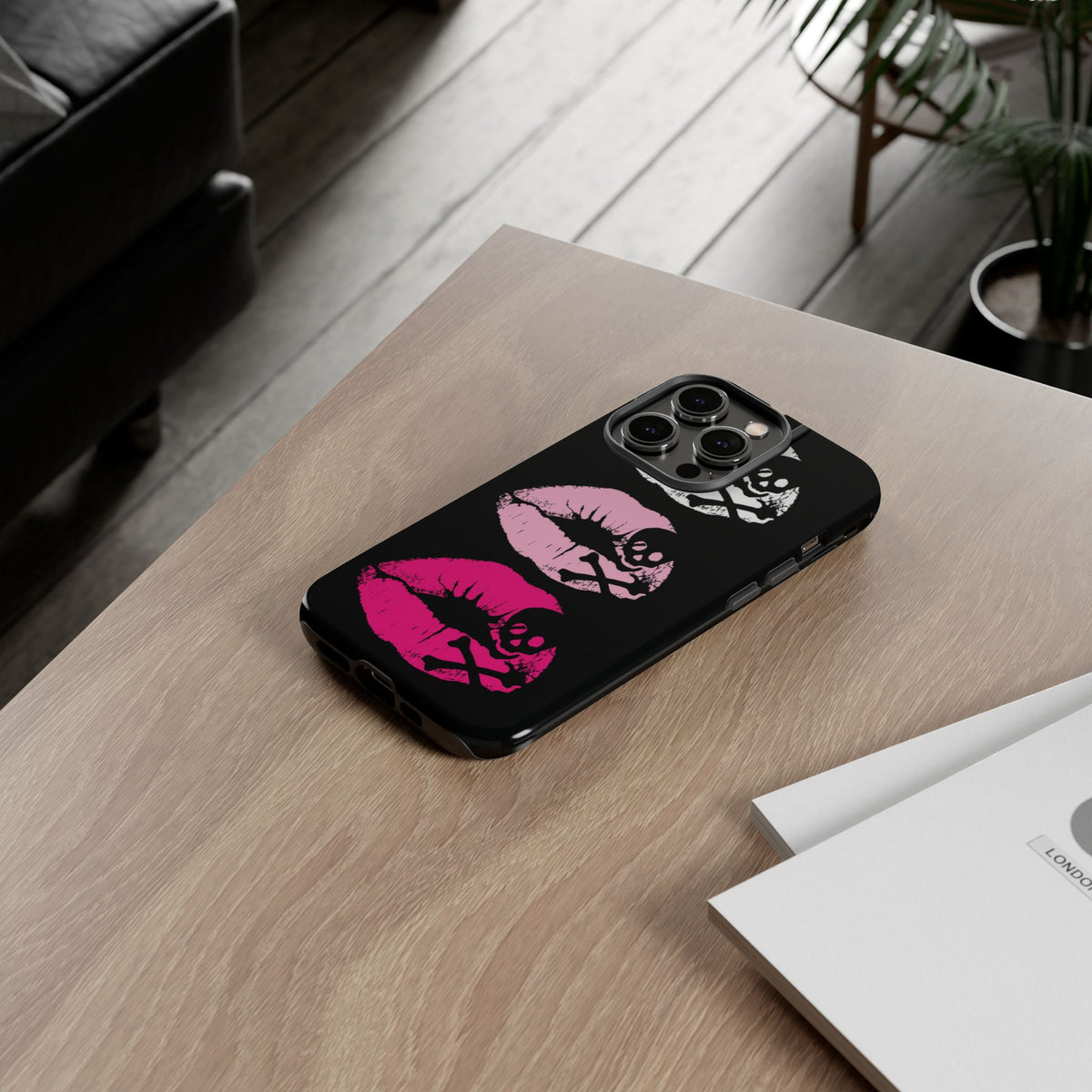 Skull Kiss Phone Case | Y2K Gothic Phone Case