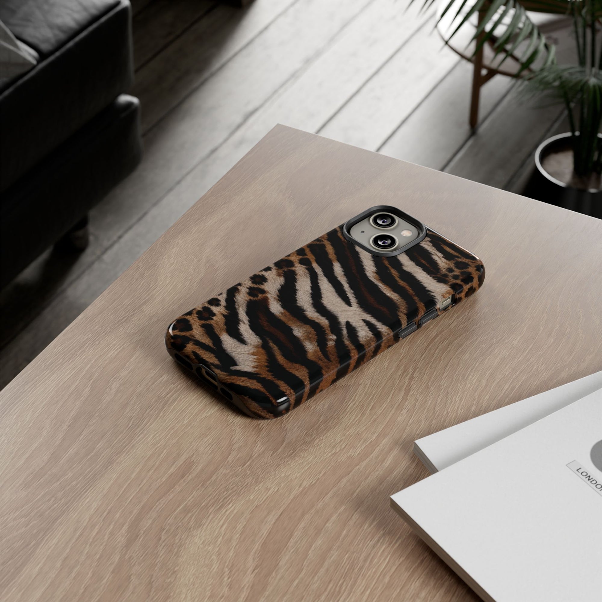 Tiger x Leopard iPhone Case | Cool Girl Mob Wife Aesthetic