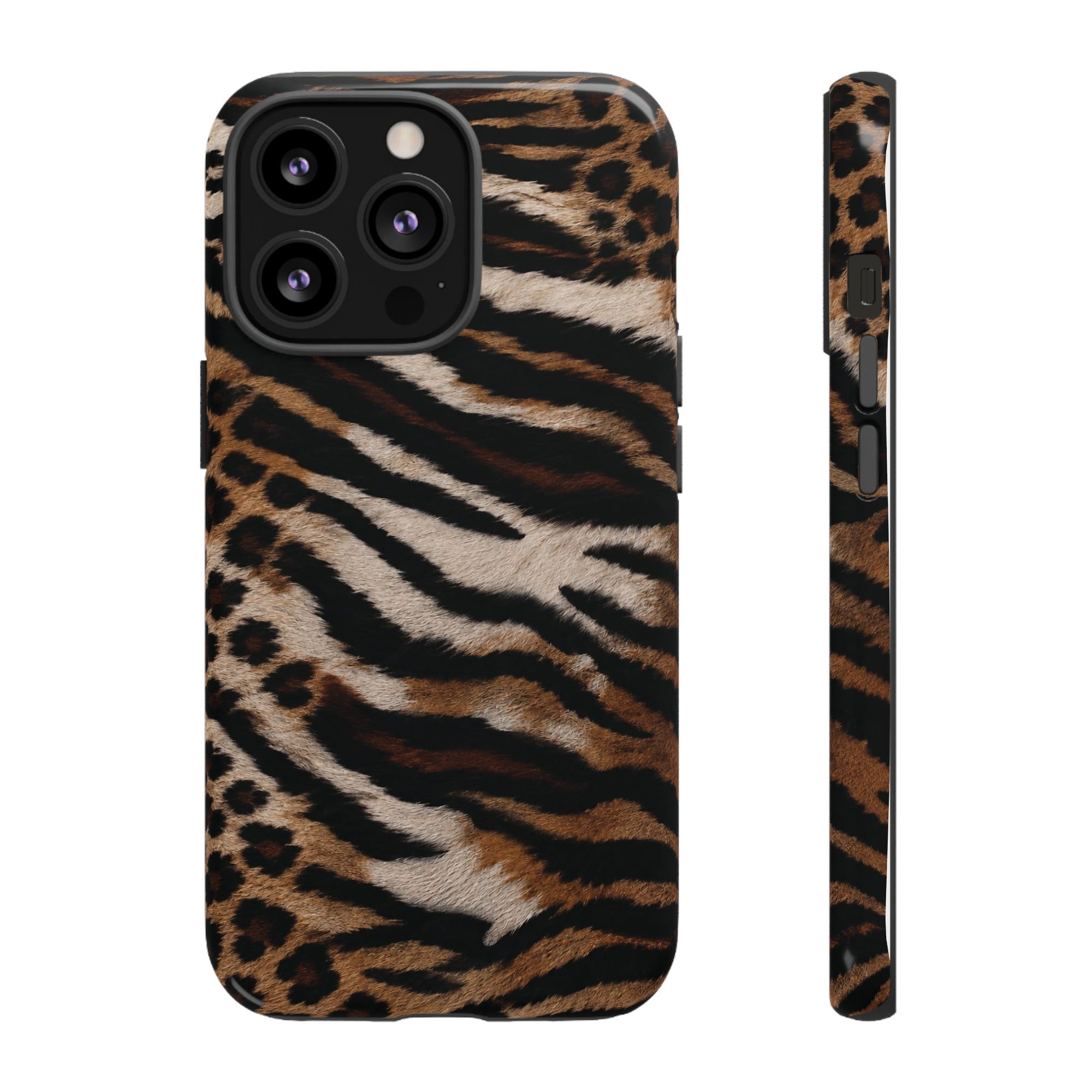 Tiger x Leopard iPhone Case | Cool Girl Mob Wife Aesthetic