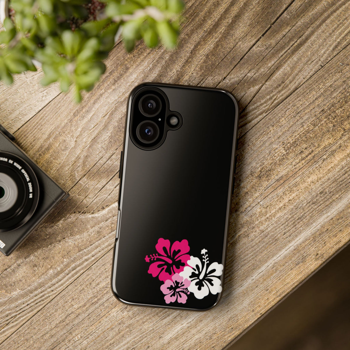Y2K Hibiscus Floral Phone Case | Cute Coquette Tropical iPhone Case | Glossy Protective Girly Cover| dejavuu