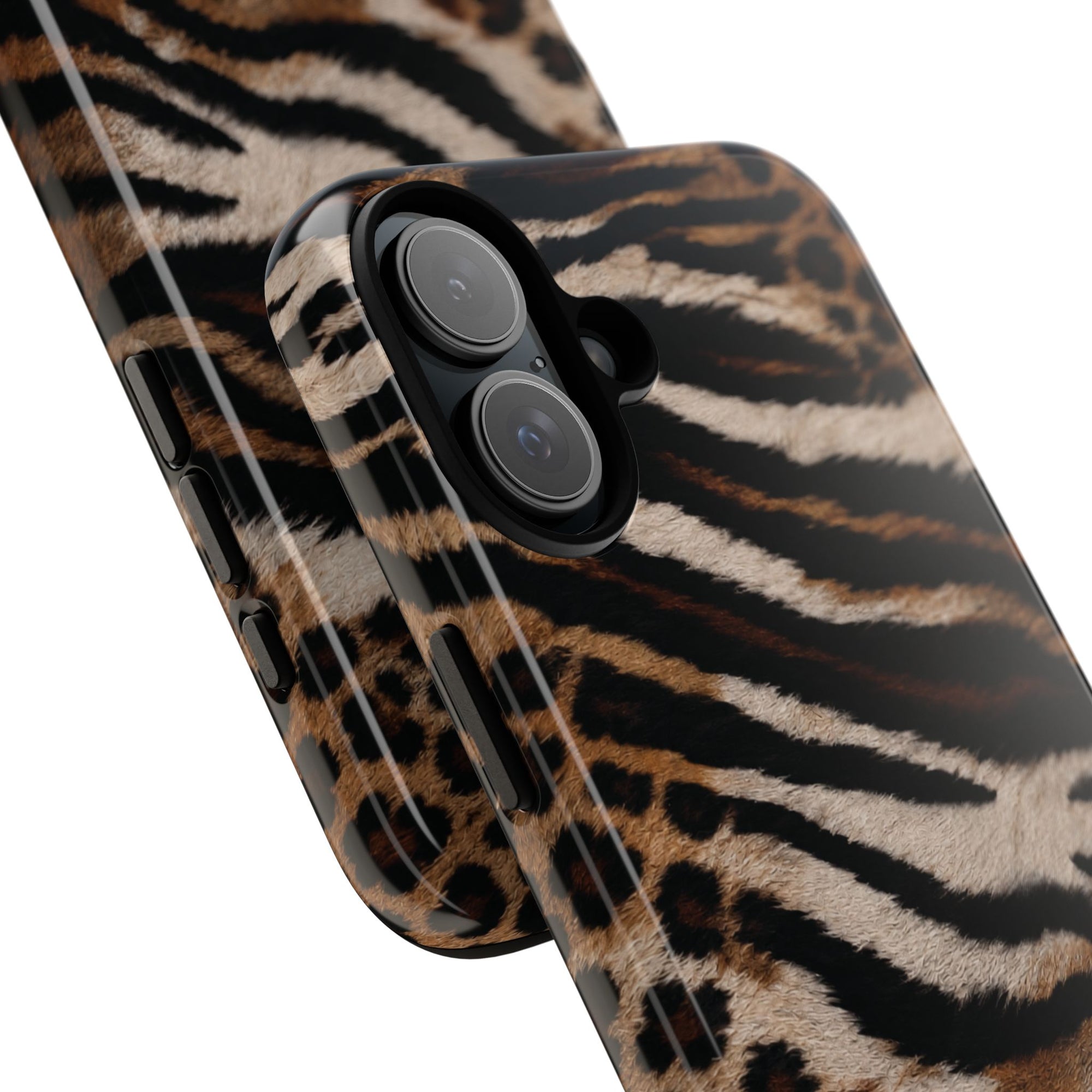 Tiger x Leopard iPhone Case | Cool Girl Mob Wife Aesthetic