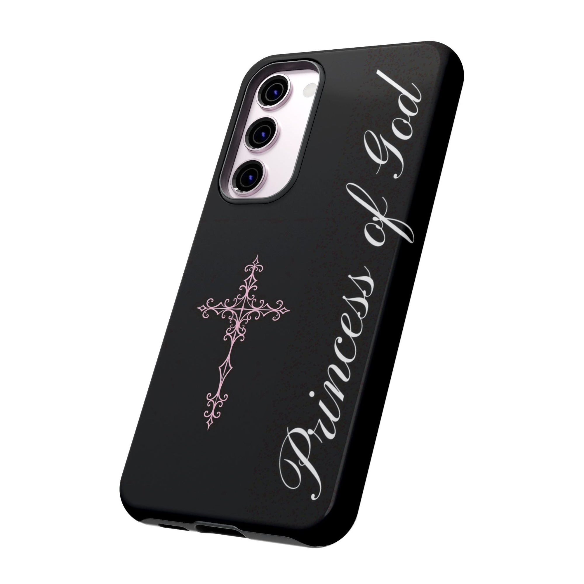 Princess of God Cross iPhone Case ✞ Pink Coquette Aesthetic Y2K Faith Phone Case