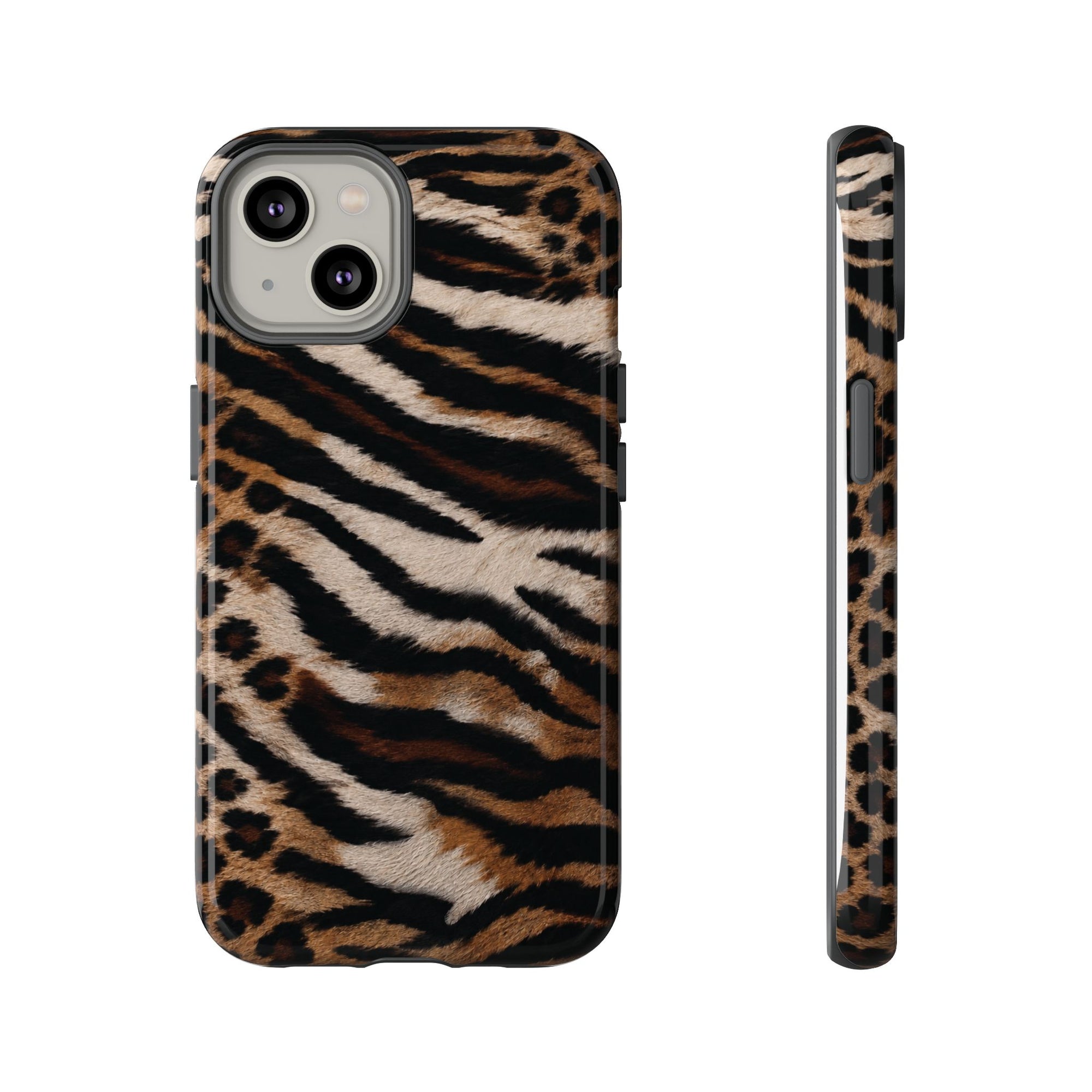 Tiger x Leopard iPhone Case | Cool Girl Mob Wife Aesthetic