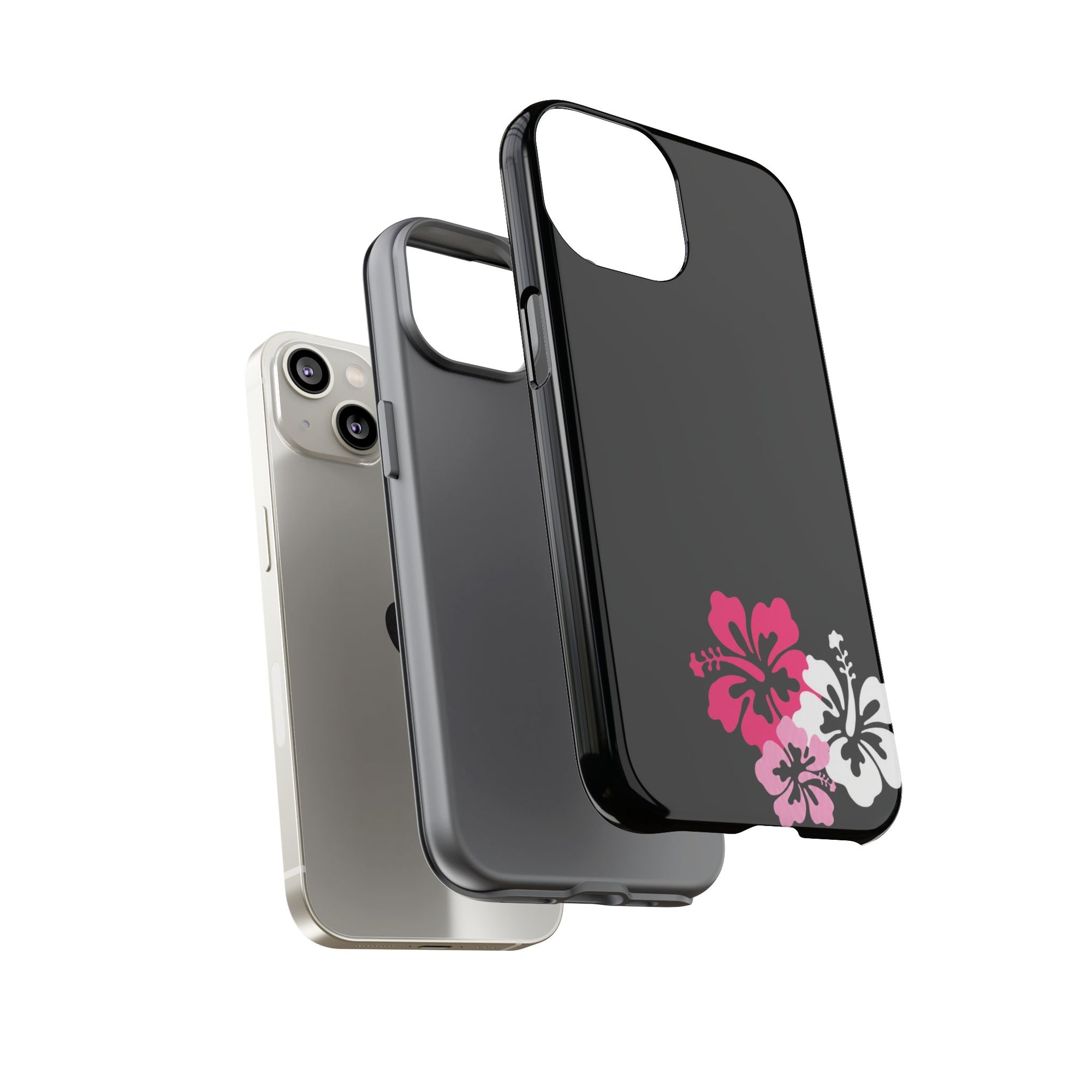 Y2K Hibiscus Floral Phone Case | Cute Coquette Tropical iPhone Case | Glossy Protective Girly Cover| dejavuu