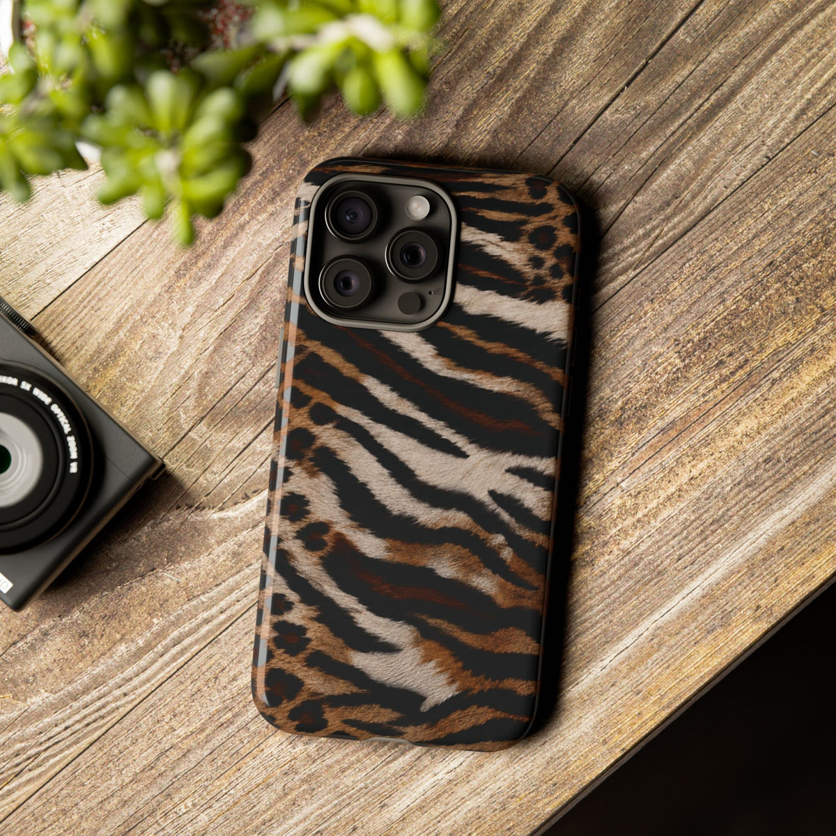 Tiger x Leopard iPhone Case | Cool Girl Mob Wife Aesthetic