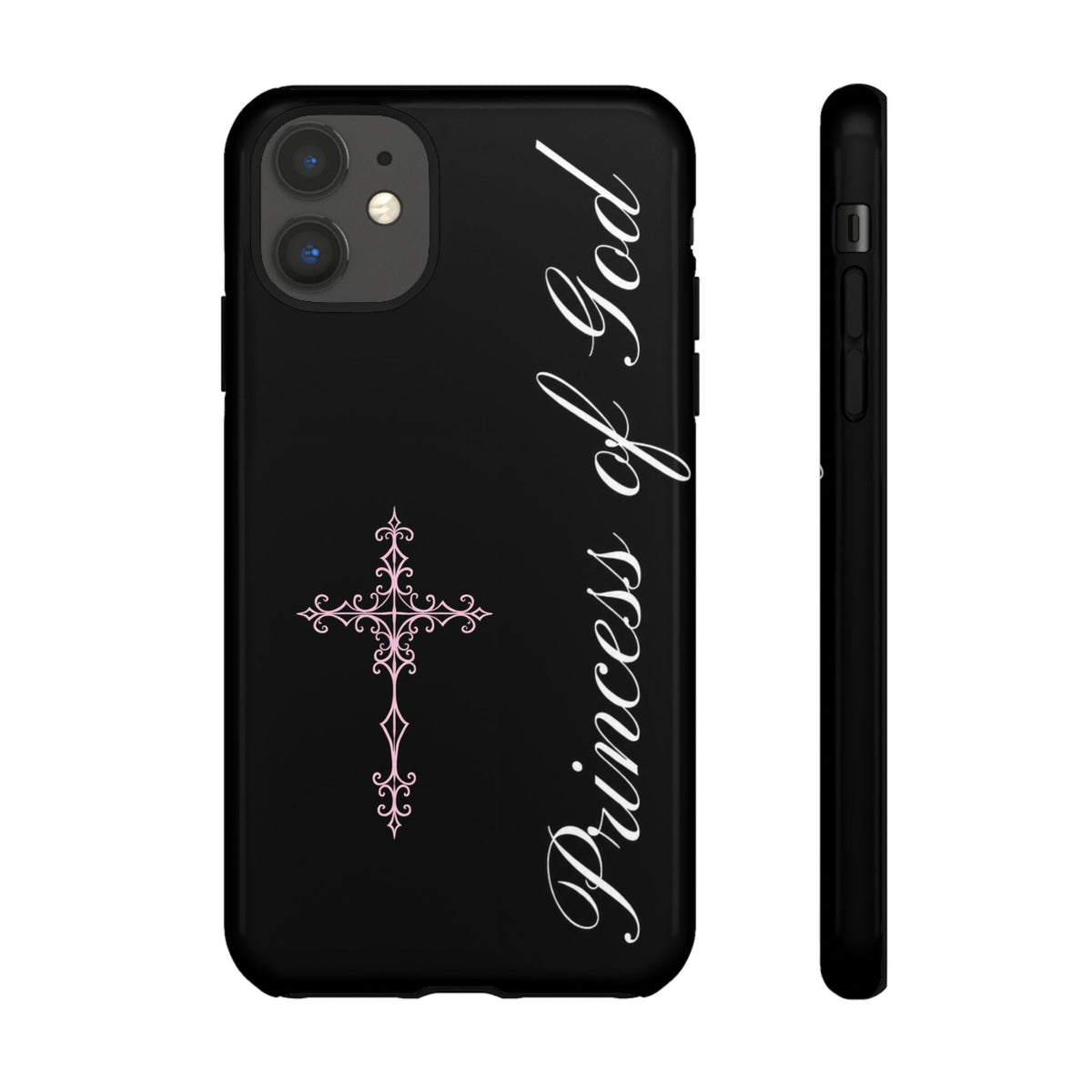 Princess of God Cross iPhone Case ✞ Pink Coquette Aesthetic Y2K Faith Phone Case