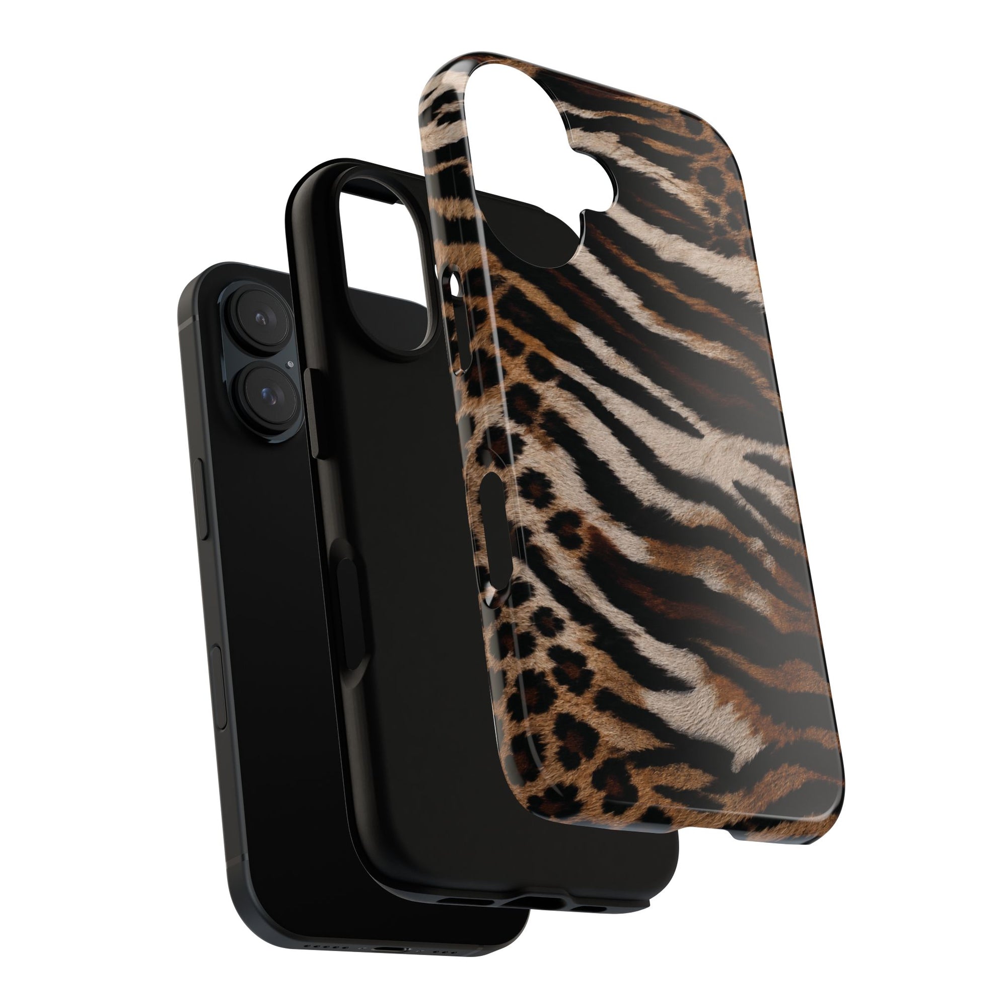 Tiger x Leopard iPhone Case | Cool Girl Mob Wife Aesthetic