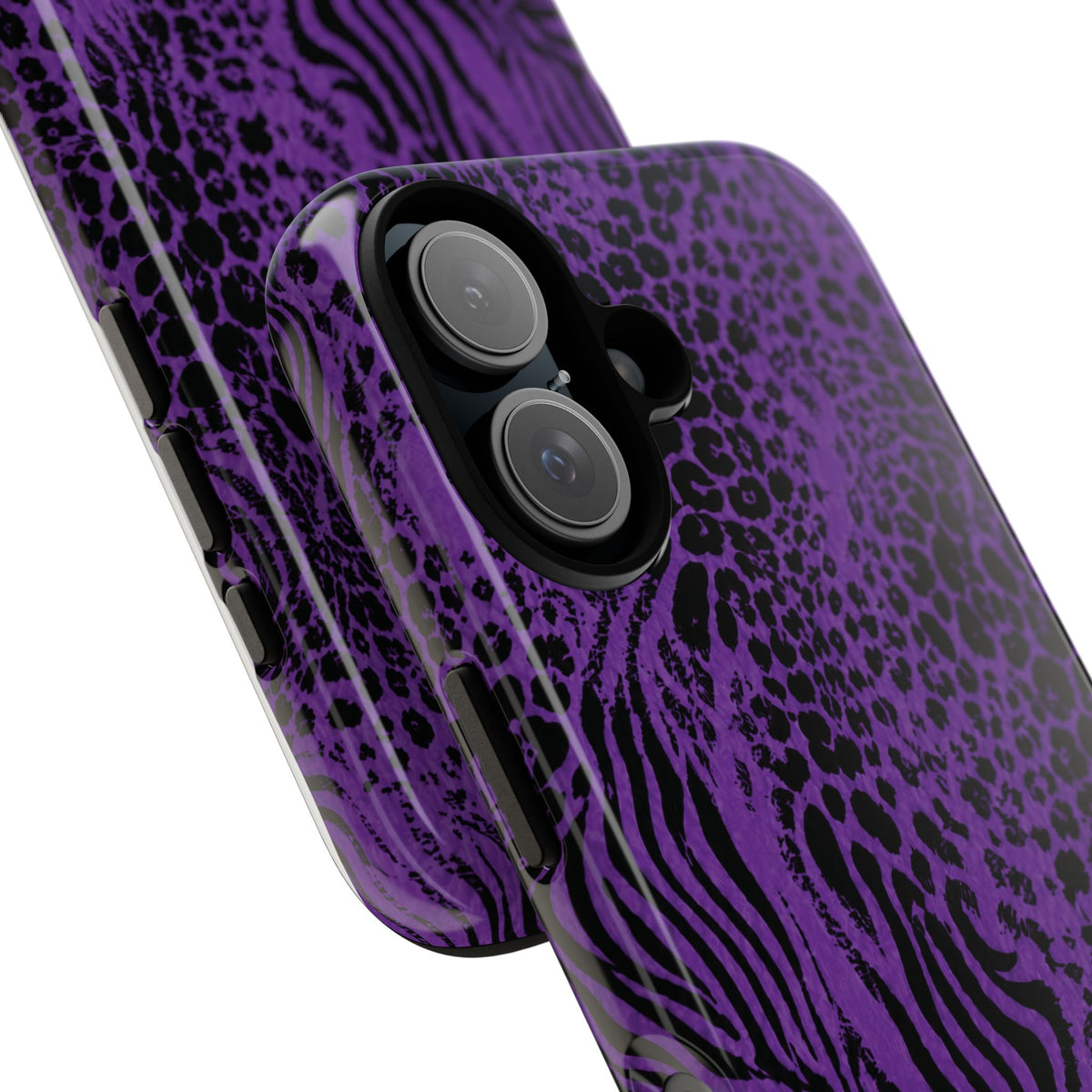 Dark Purple Mob Wife Phone Case | Y2K Animal Print iPhone Cover