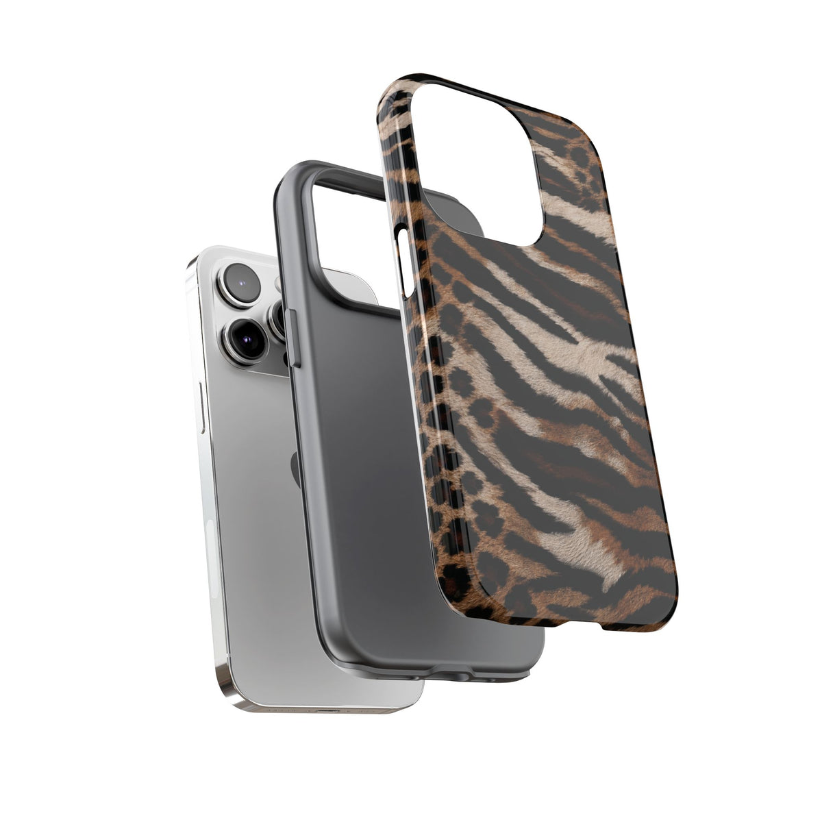 Tiger x Leopard iPhone Case | Cool Girl Mob Wife Aesthetic