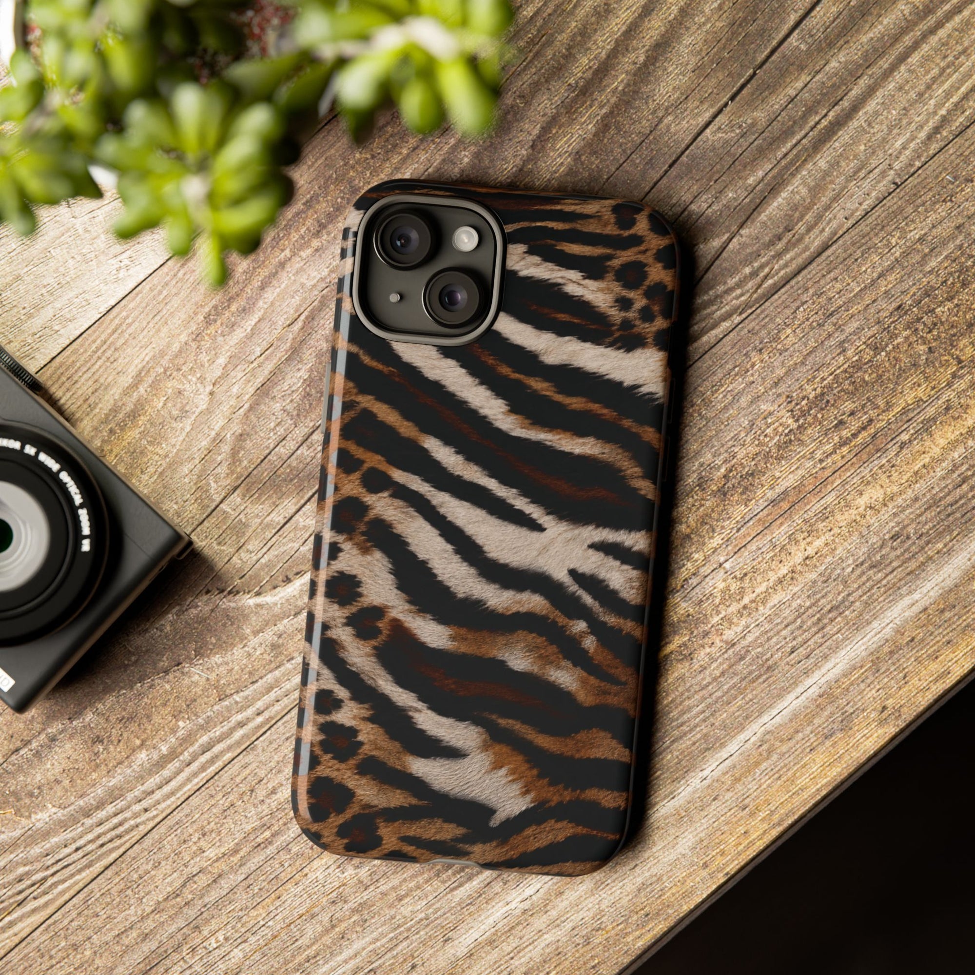 Tiger x Leopard iPhone Case | Cool Girl Mob Wife Aesthetic