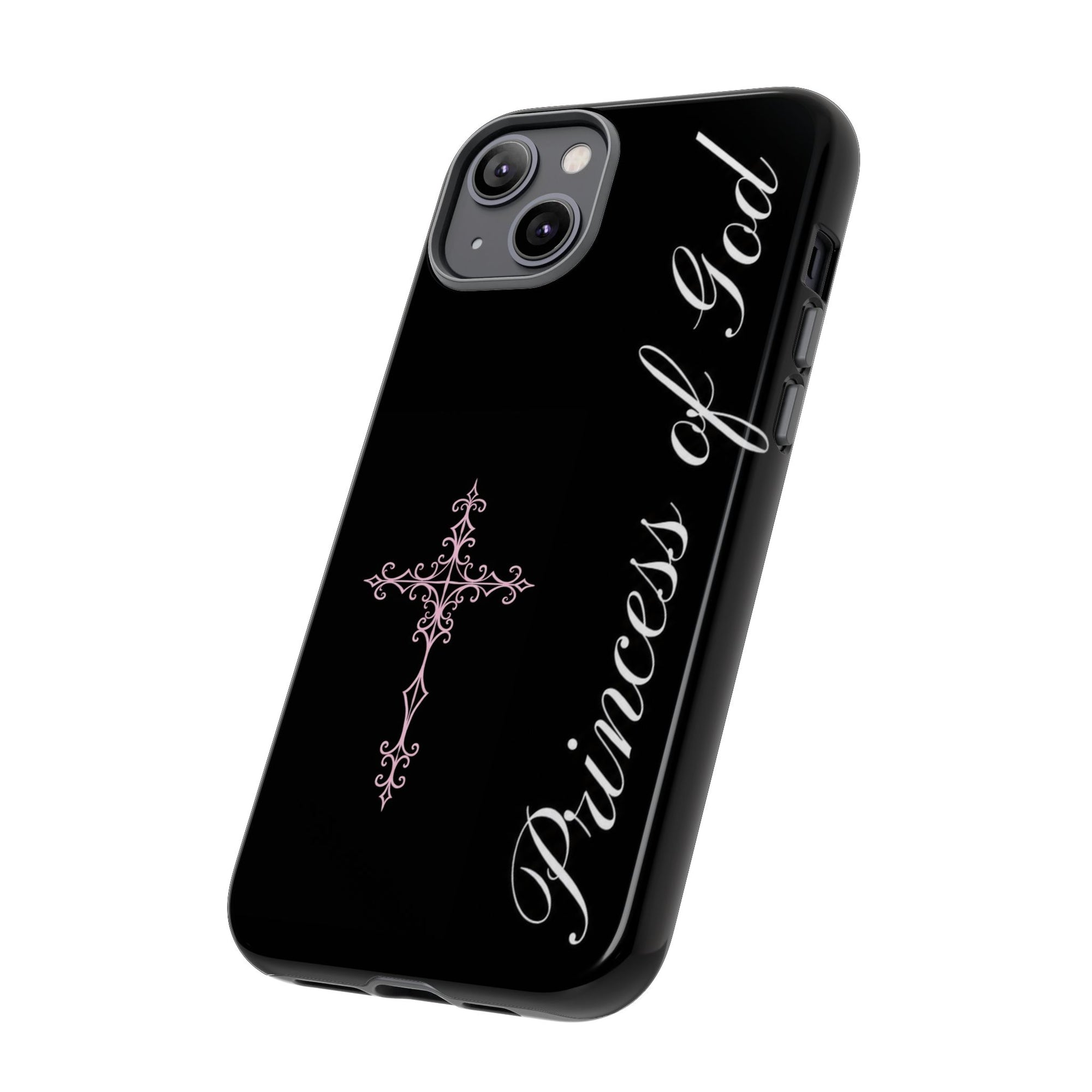 Princess of God Cross iPhone Case ✞ Pink Coquette Aesthetic Y2K Faith Phone Case