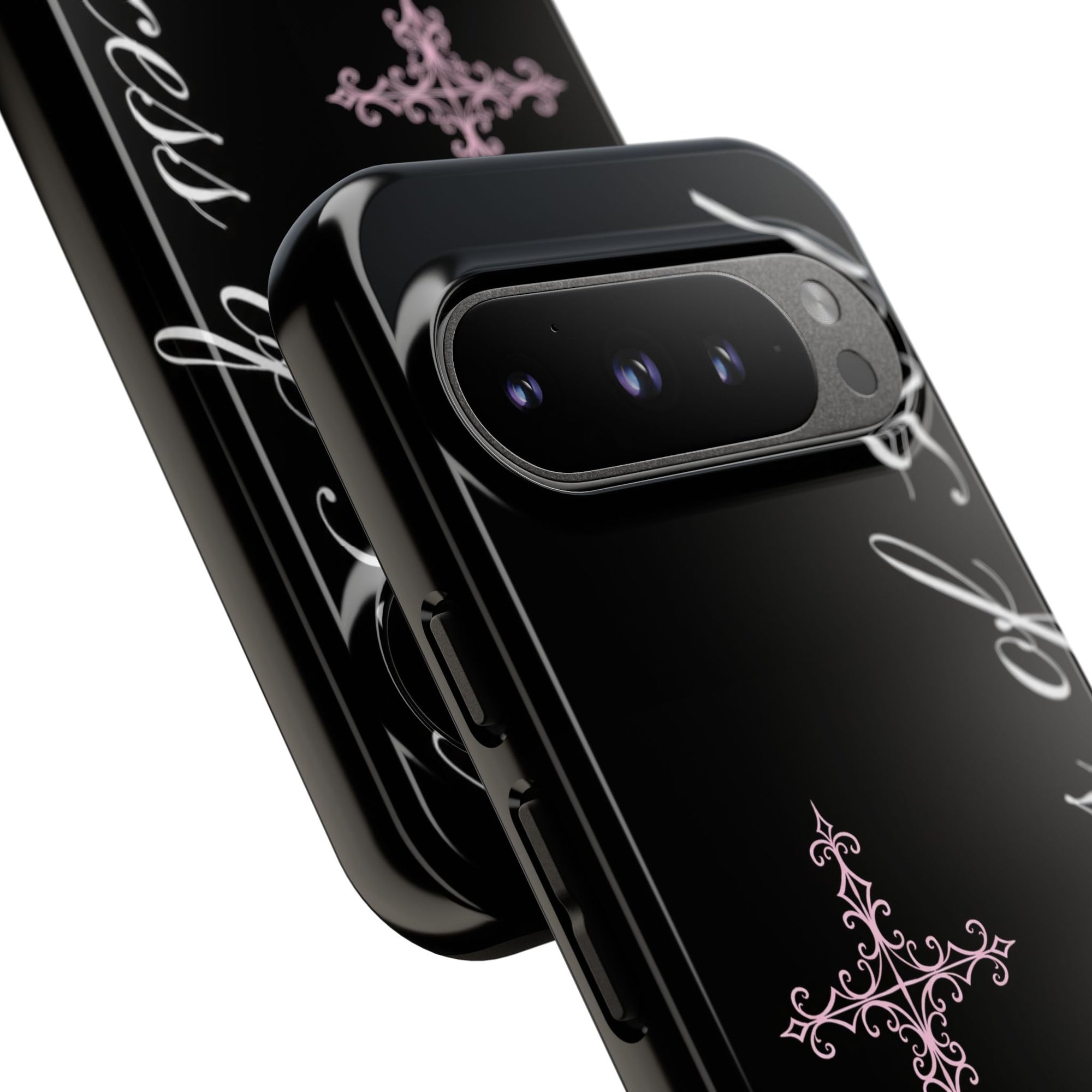 Princess of God Cross iPhone Case ✞ Pink Coquette Aesthetic Y2K Faith Phone Case