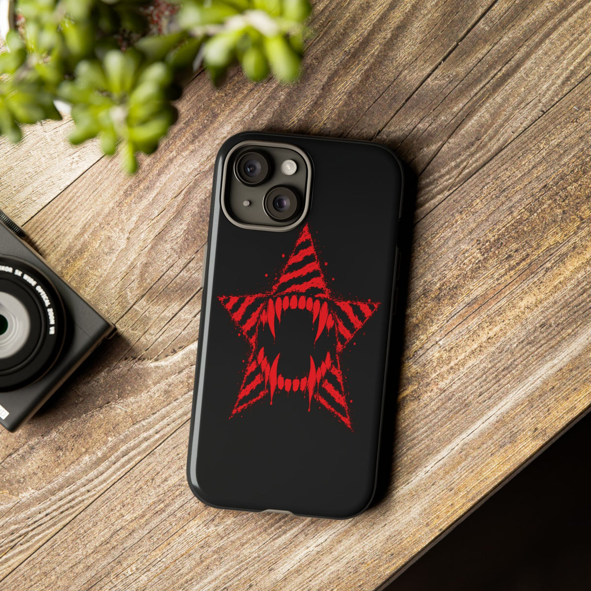 Vampire Star iPhone Case 🩸 Y2K Goth Alt Phone Case