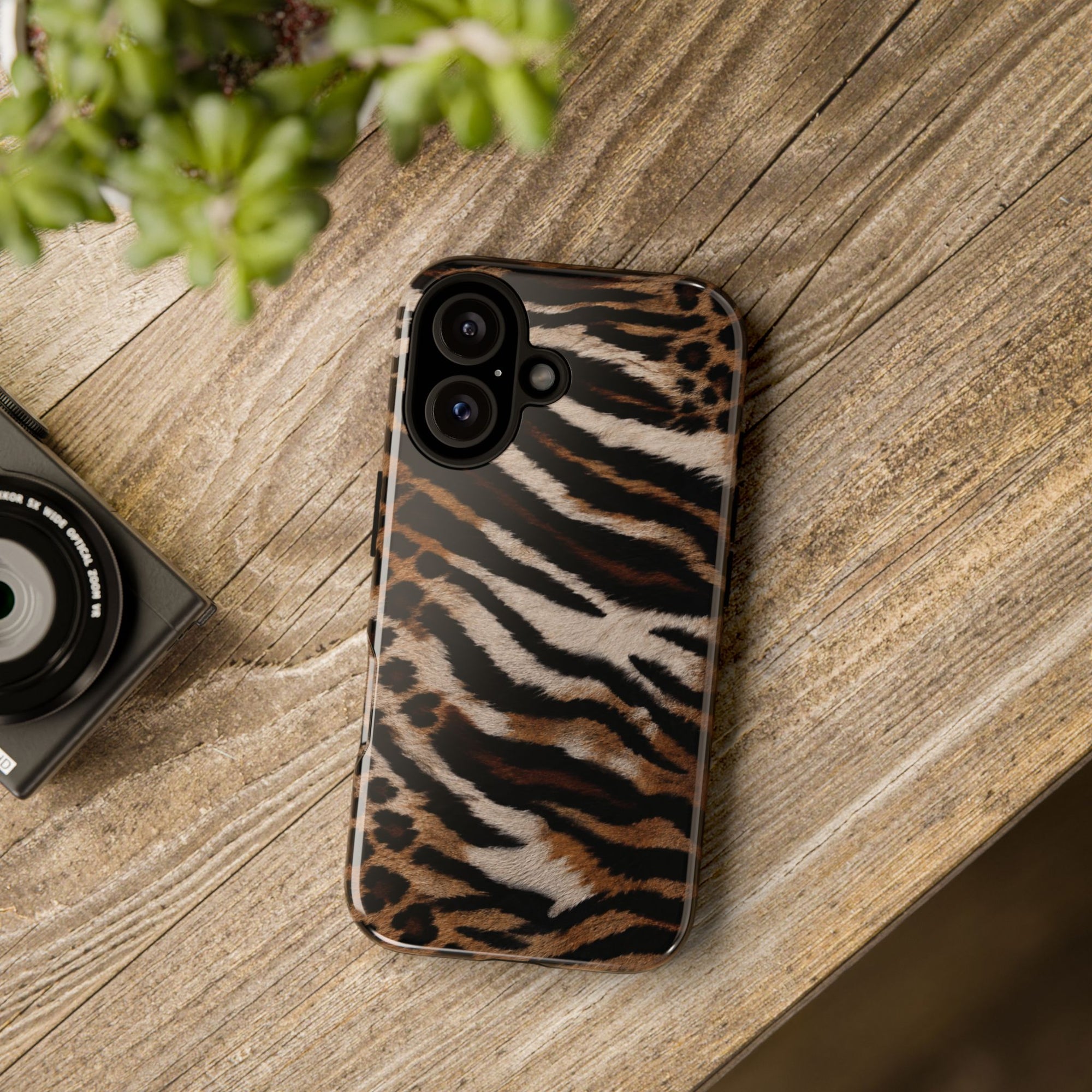 Tiger x Leopard iPhone Case | Cool Girl Mob Wife Aesthetic