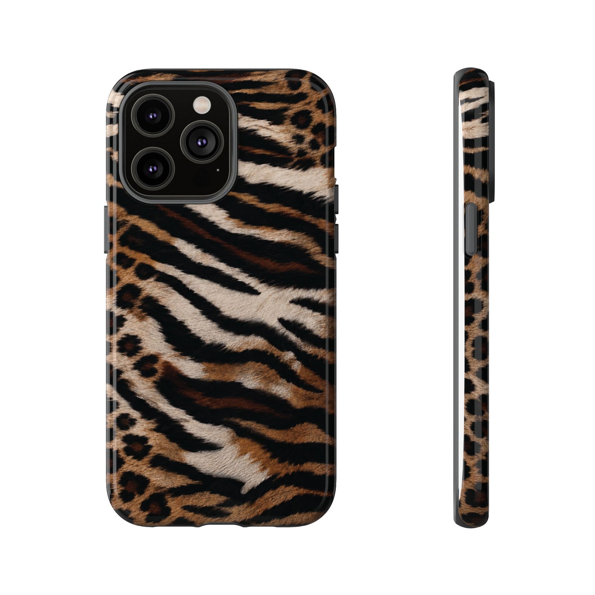 Tiger x Leopard iPhone Case | Cool Girl Mob Wife Aesthetic