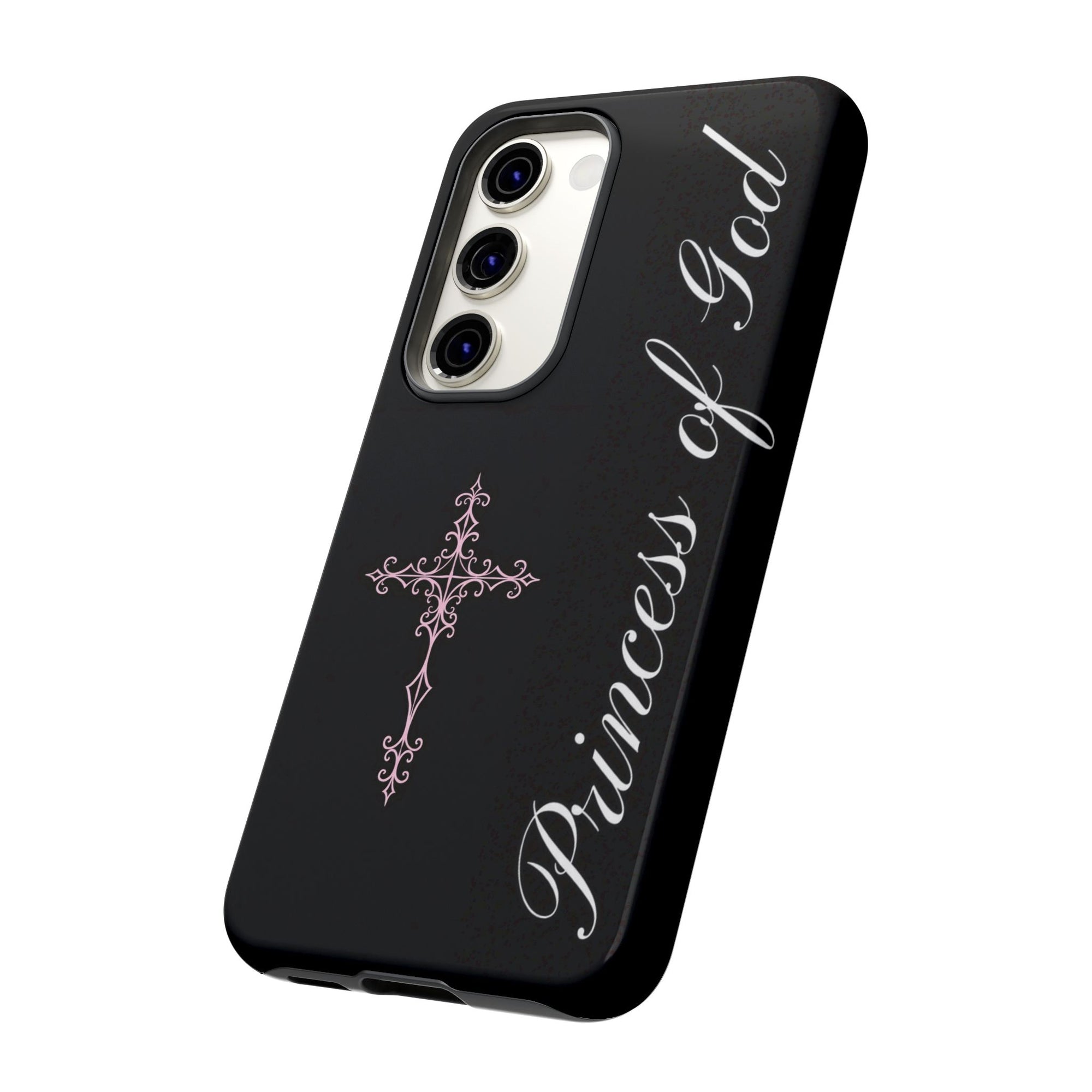 Princess of God Cross iPhone Case ✞ Pink Coquette Aesthetic Y2K Faith Phone Case