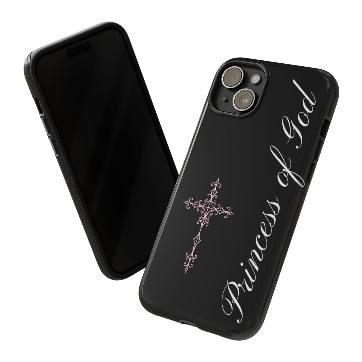 Princess of God Cross iPhone Case ✞ Pink Coquette Aesthetic Y2K Faith Phone Case