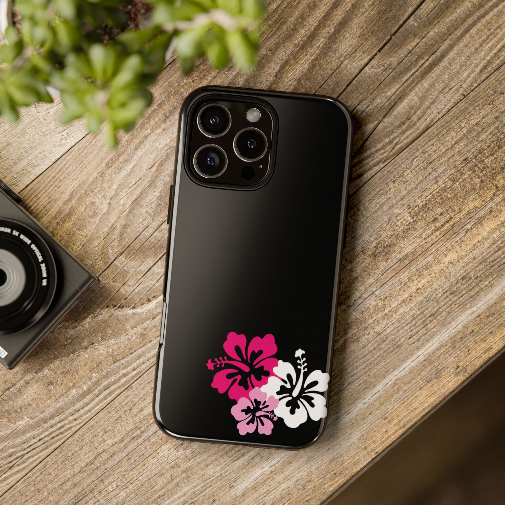 Y2K Hibiscus Floral Phone Case | Cute Coquette Tropical iPhone Case | Glossy Protective Girly Cover| dejavuu