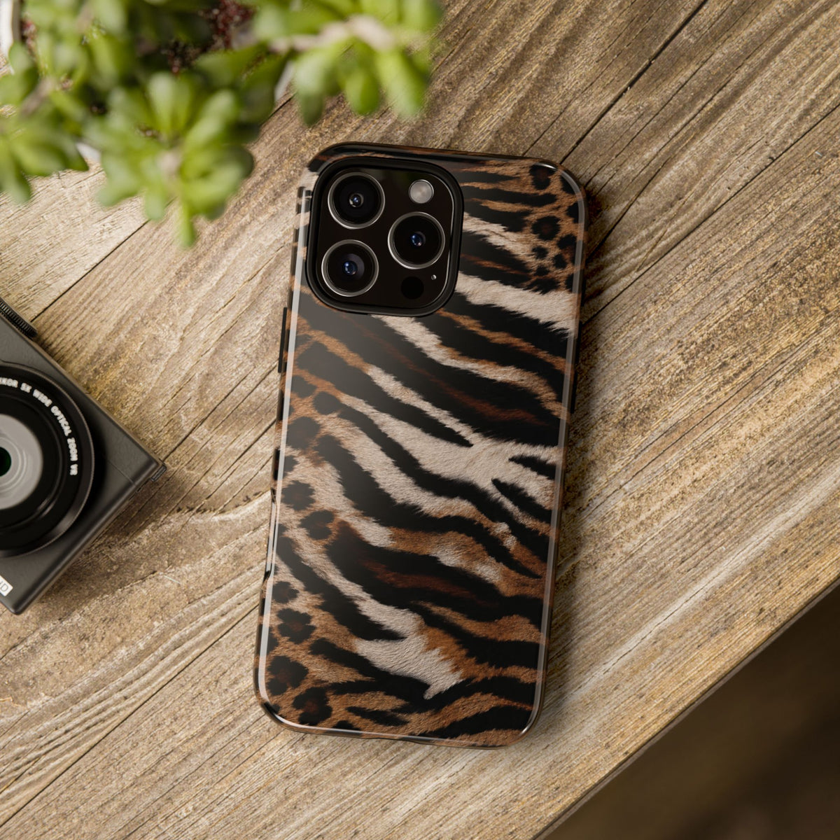 Tiger x Leopard iPhone Case | Cool Girl Mob Wife Aesthetic