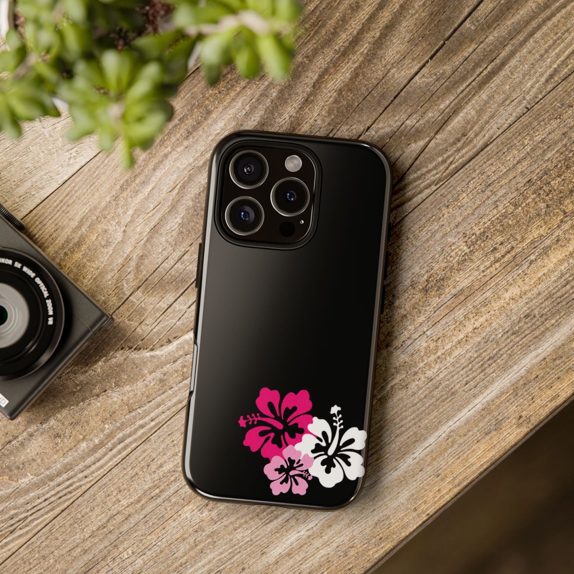 Y2K Hibiscus Floral Phone Case | Cute Coquette Tropical iPhone Case | Glossy Protective Girly Cover| dejavuu