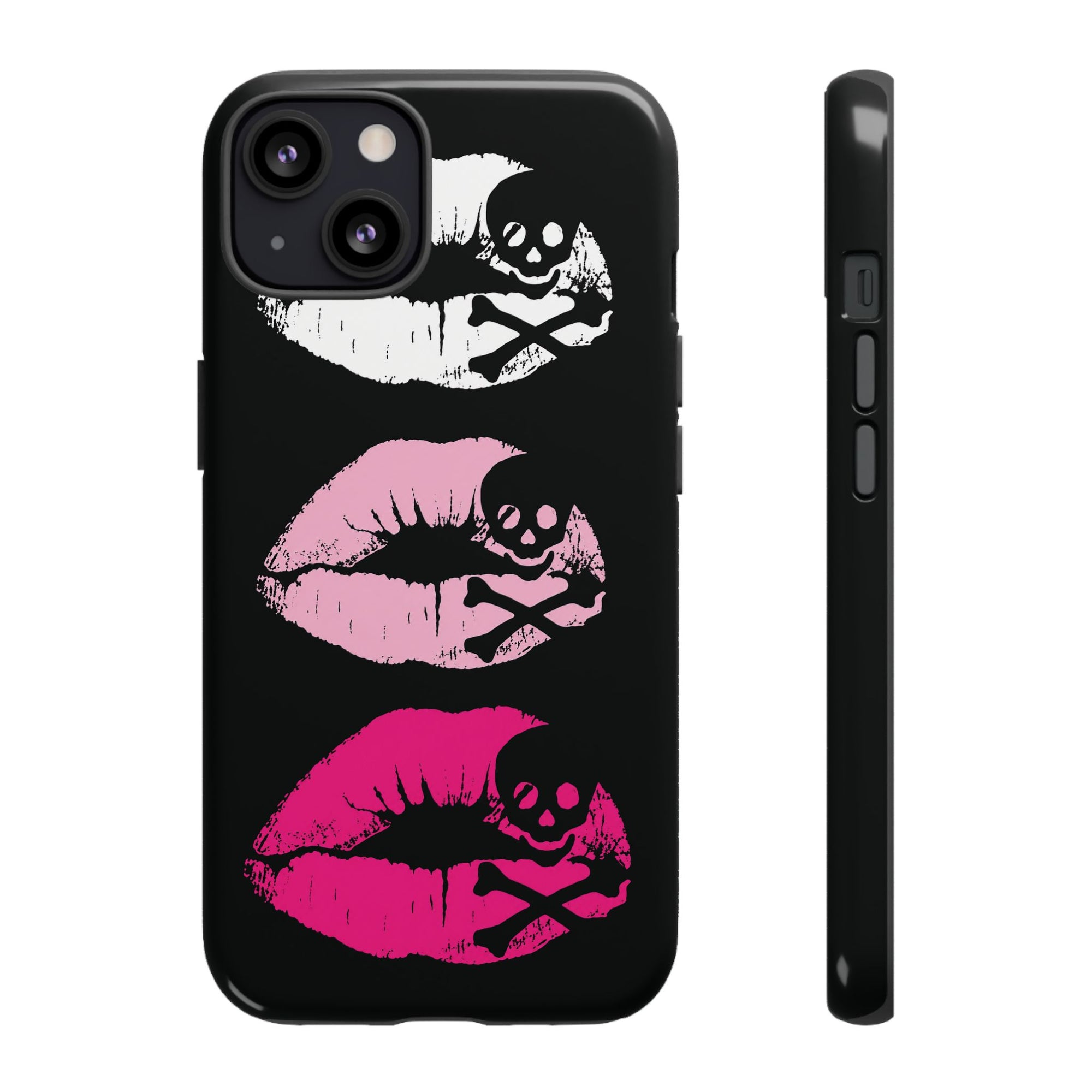 Skull Kiss Phone Case | Y2K Gothic Phone Case