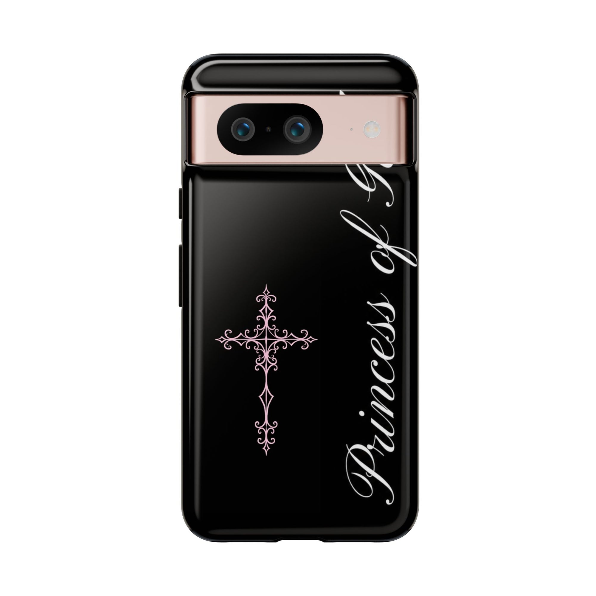 Princess of God Cross iPhone Case ✞ Pink Coquette Aesthetic Y2K Faith Phone Case