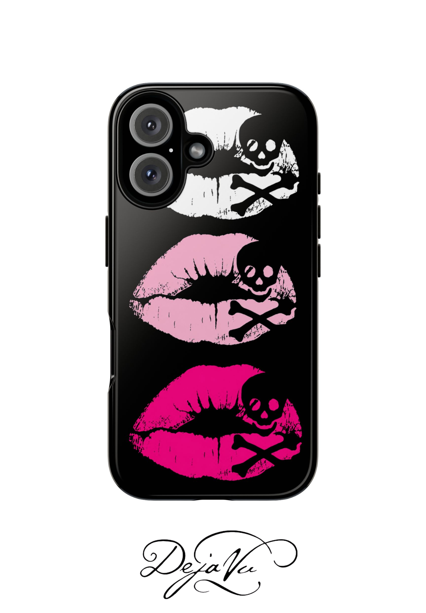 Skull Kiss Phone Case | Y2K Gothic Phone Case