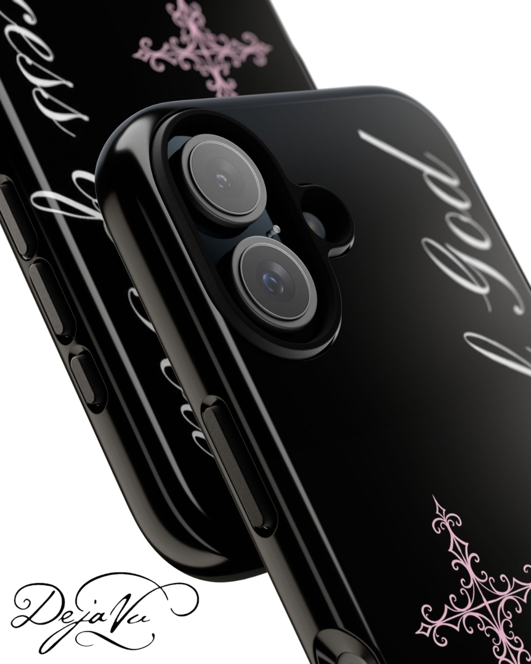 Princess of God Cross iPhone Case ✞ Pink Coquette Aesthetic Y2K Faith Phone Case
