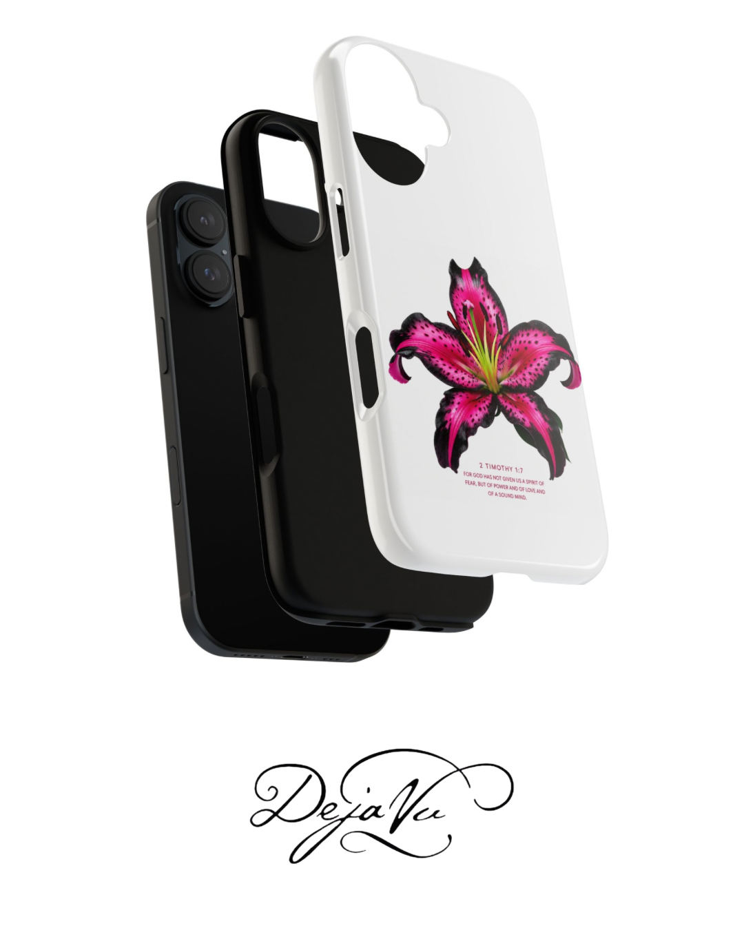 Pink Lily Christian iPhone Case ✝️ Coquette Faith Aesthetic Bible Verse Phone Case
