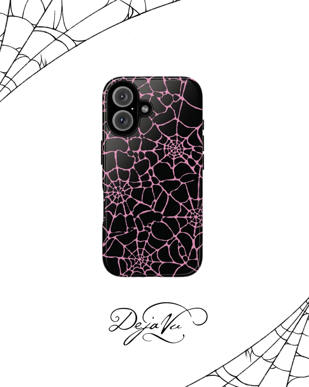 Y2K Spiderweb iPhone Case 🕷️ Goth Aesthetic Cute Emo Phone Case