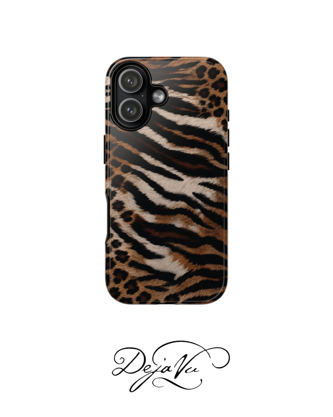 Tiger x Leopard iPhone Case | Cool Girl Mob Wife Aesthetic