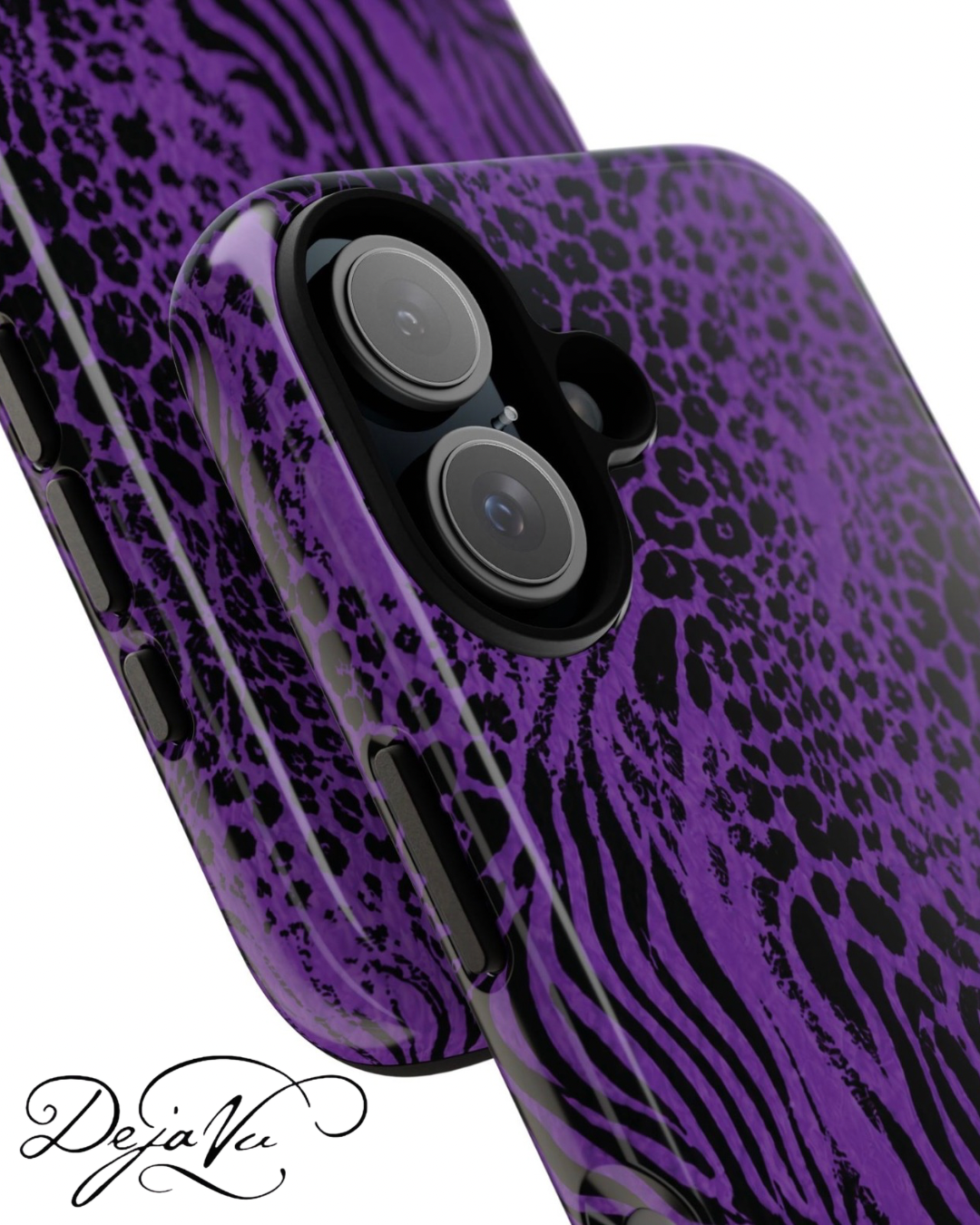Dark Purple Mob Wife Phone Case | Y2K Animal Print iPhone Cover