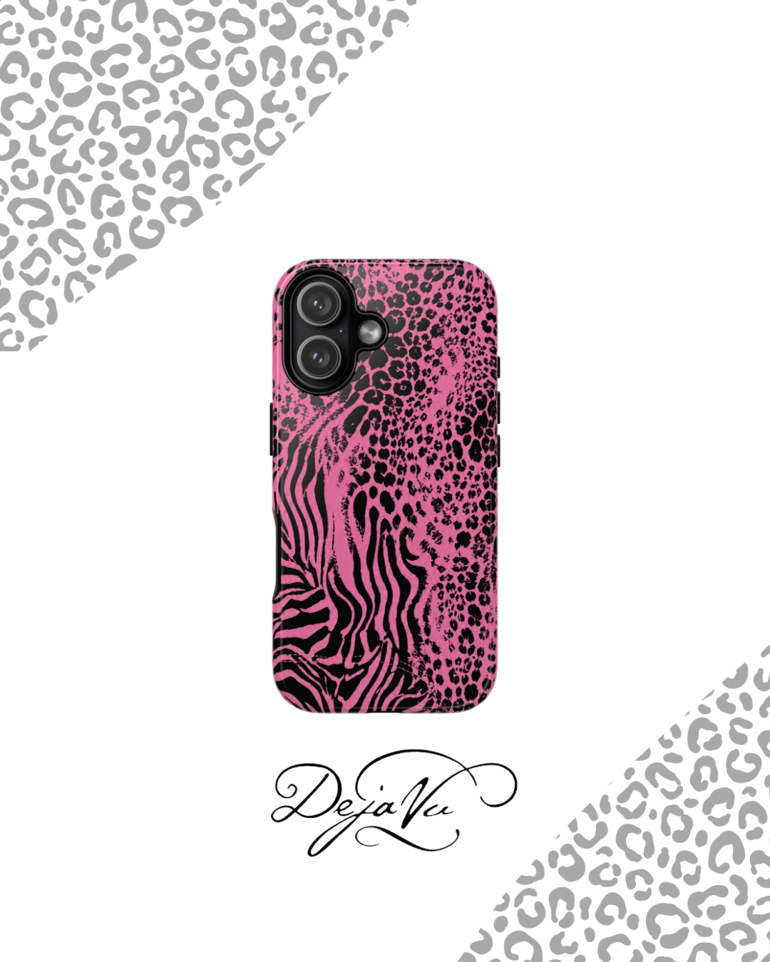 Pink Coquette Leopard iPhone Case | Y2K IT Girl Phone Cover