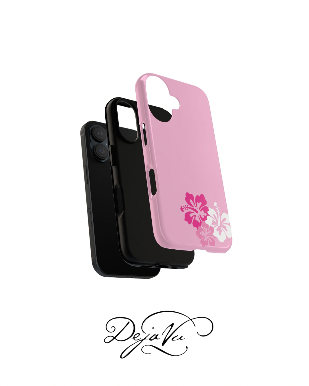 Y2K Hibiscus Floral Phone Case | Cute Coquette Tropical iPhone Case | Glossy Protective Girly Cover| dejavuu