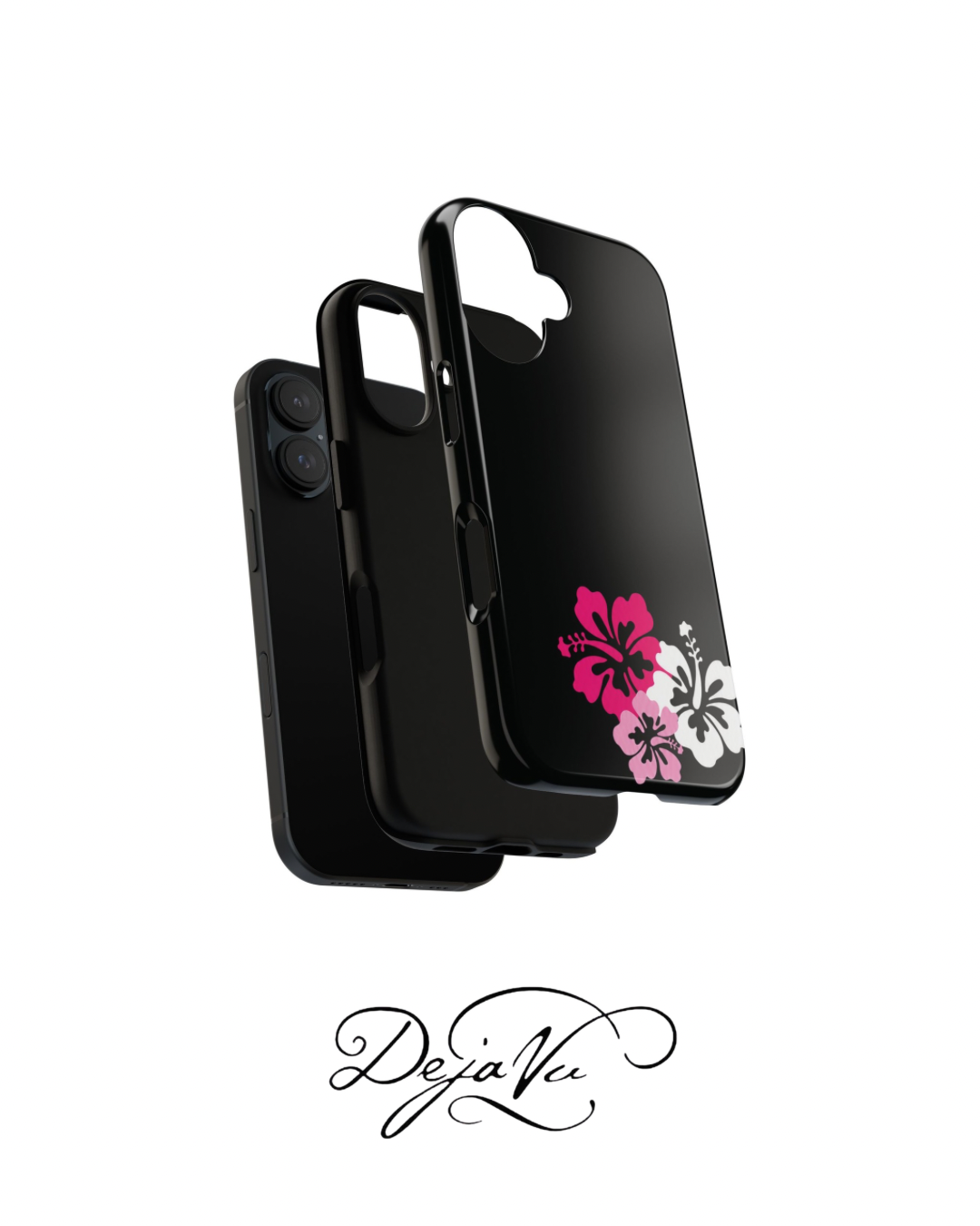 Y2K Hibiscus Floral Phone Case | Cute Coquette Tropical iPhone Case | Glossy Protective Girly Cover| dejavuu